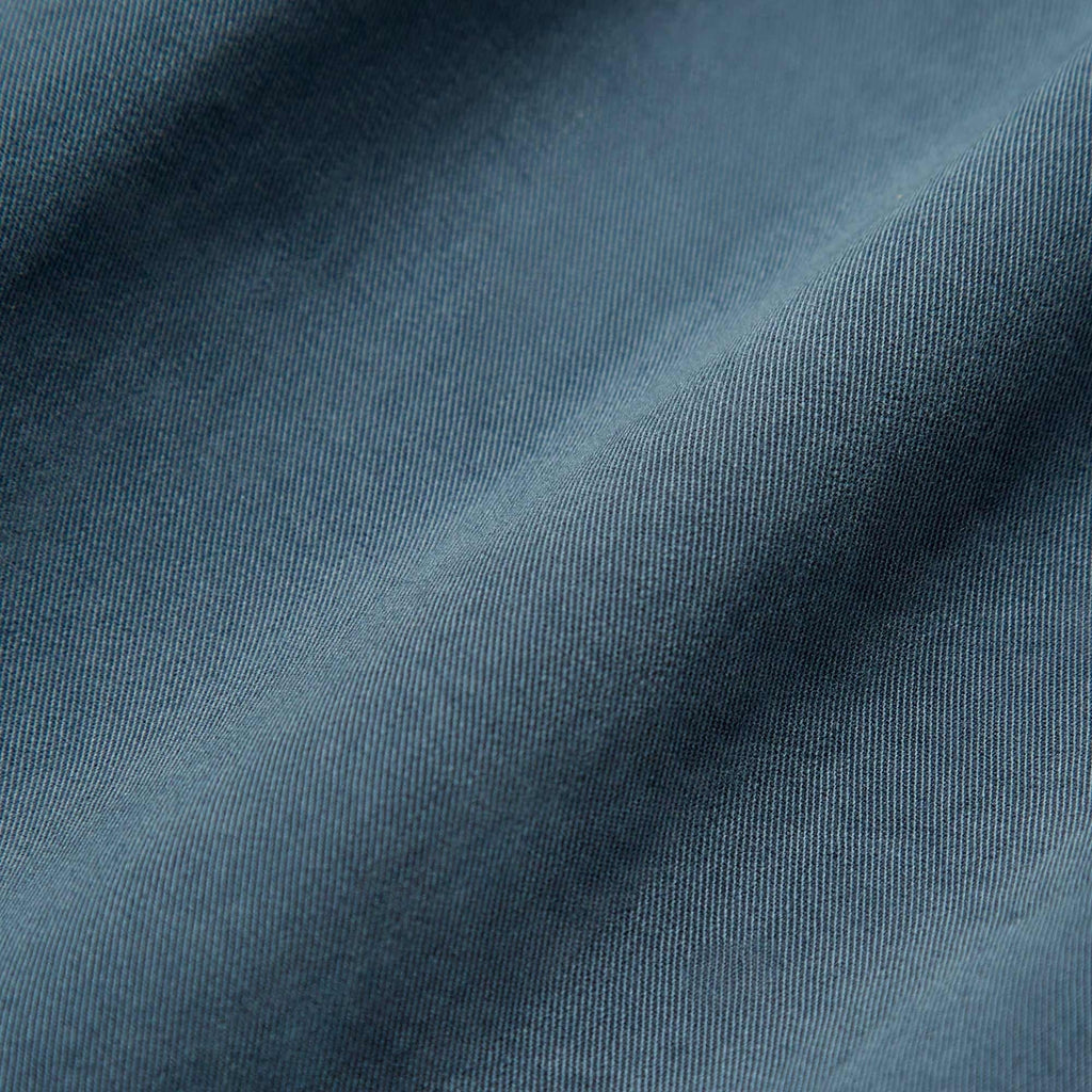 Pompeii Wide Pleated Shorts - Steel Blue