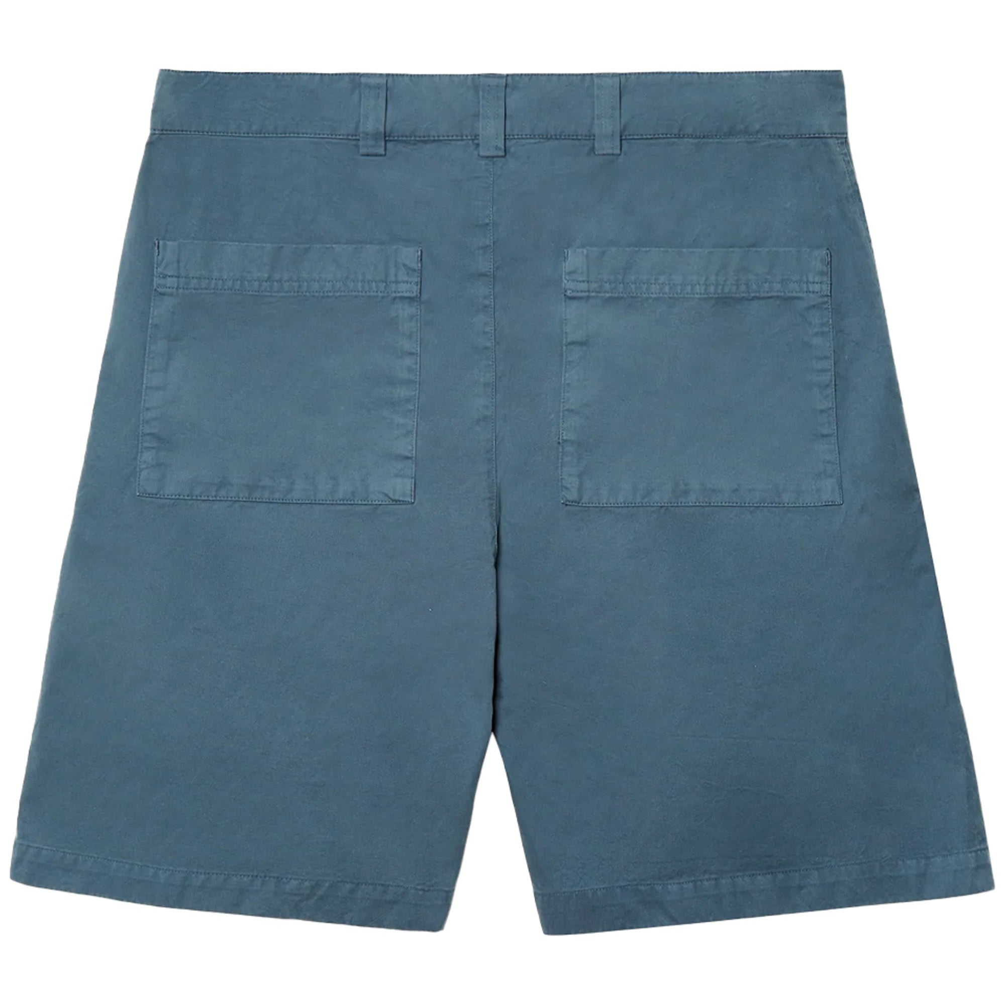 Pompeii Wide Pleated Shorts - Steel Blue