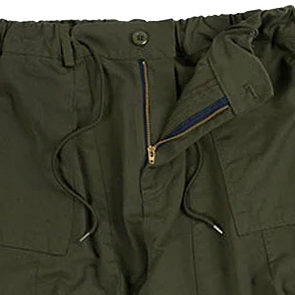 Twill Balloon Pants - Olive