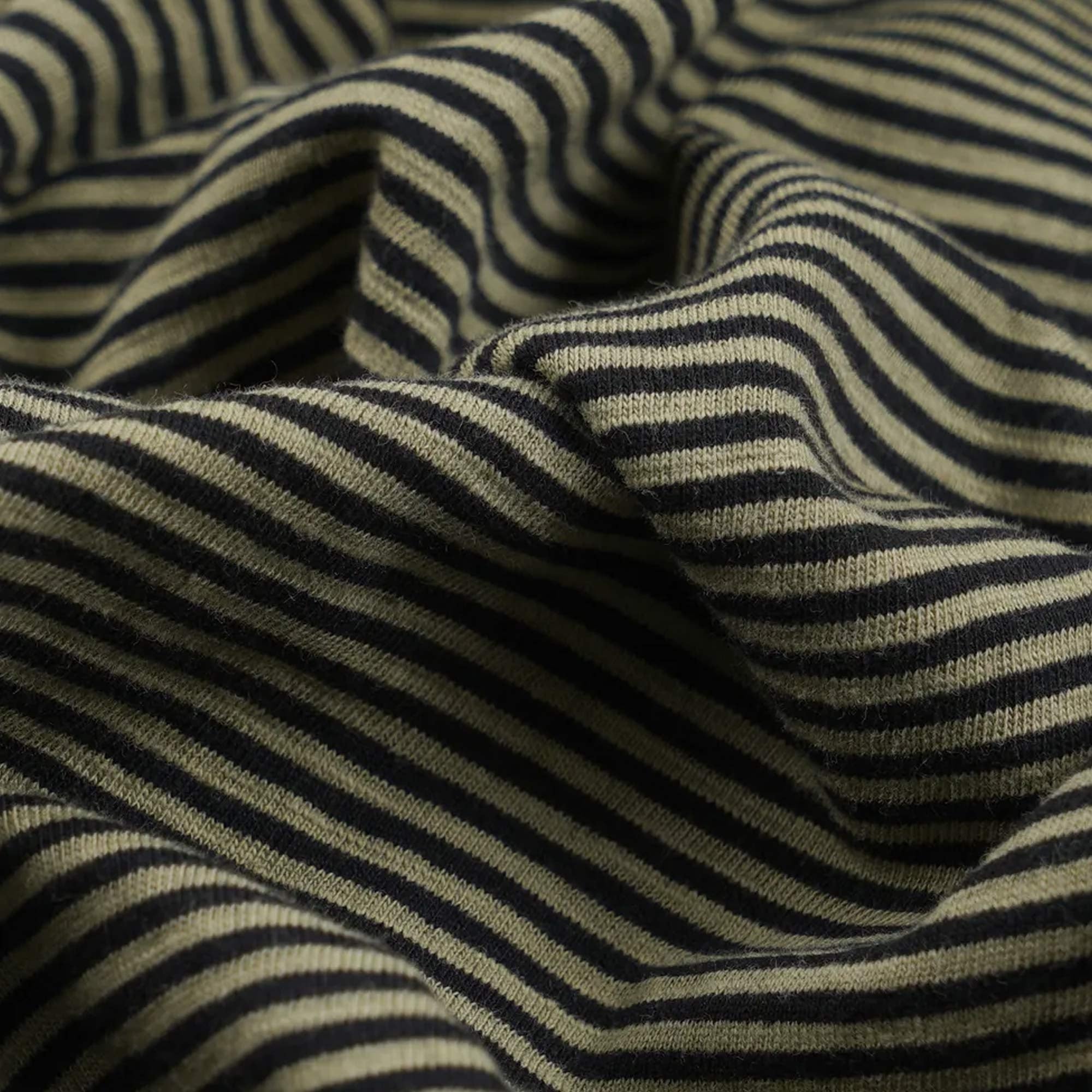 FrizmWORKS Thin Stripe Half T-Shirt - Olive