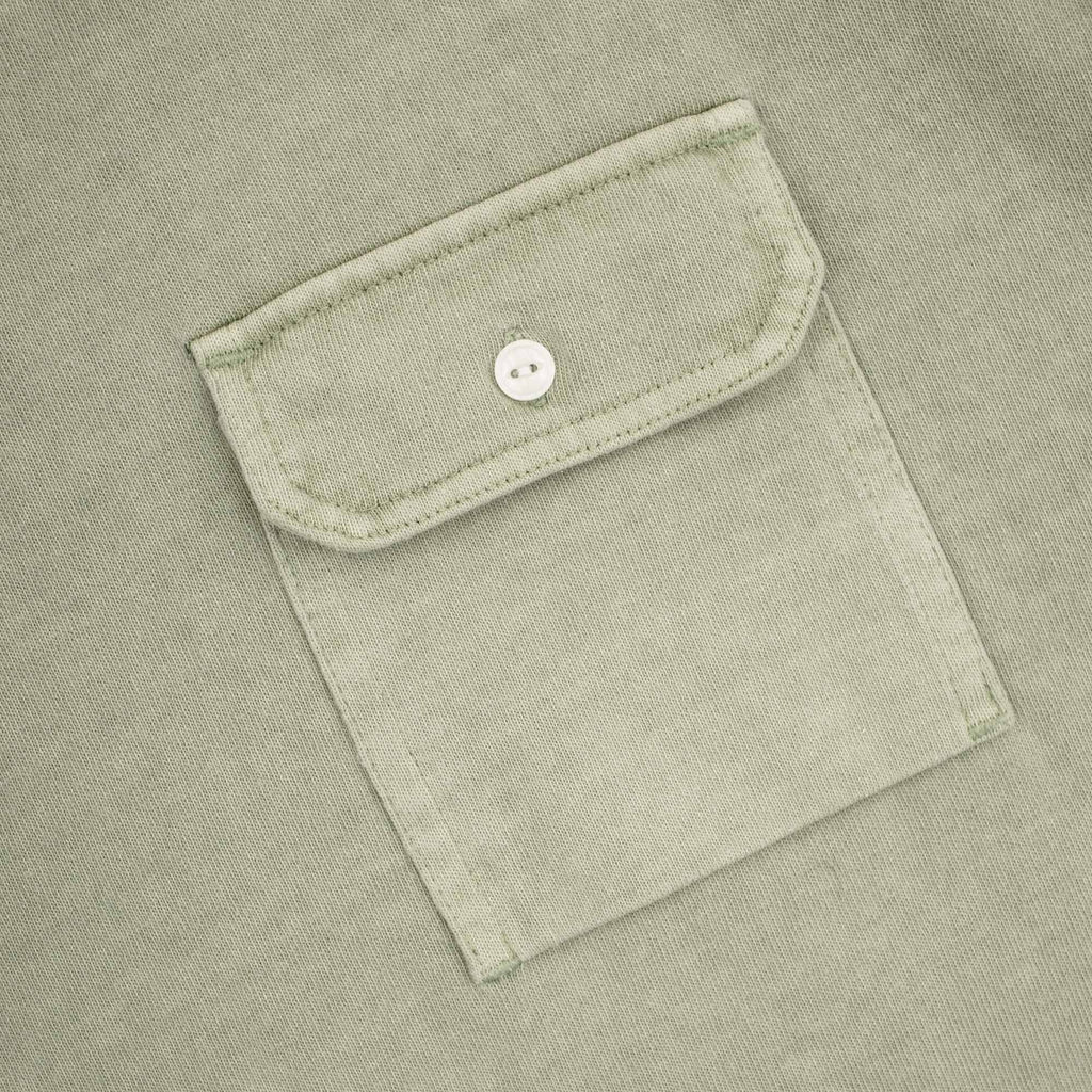 FrizmWORKS Cigarette Pocket Pigment Dyeing T-Shirt - Beige