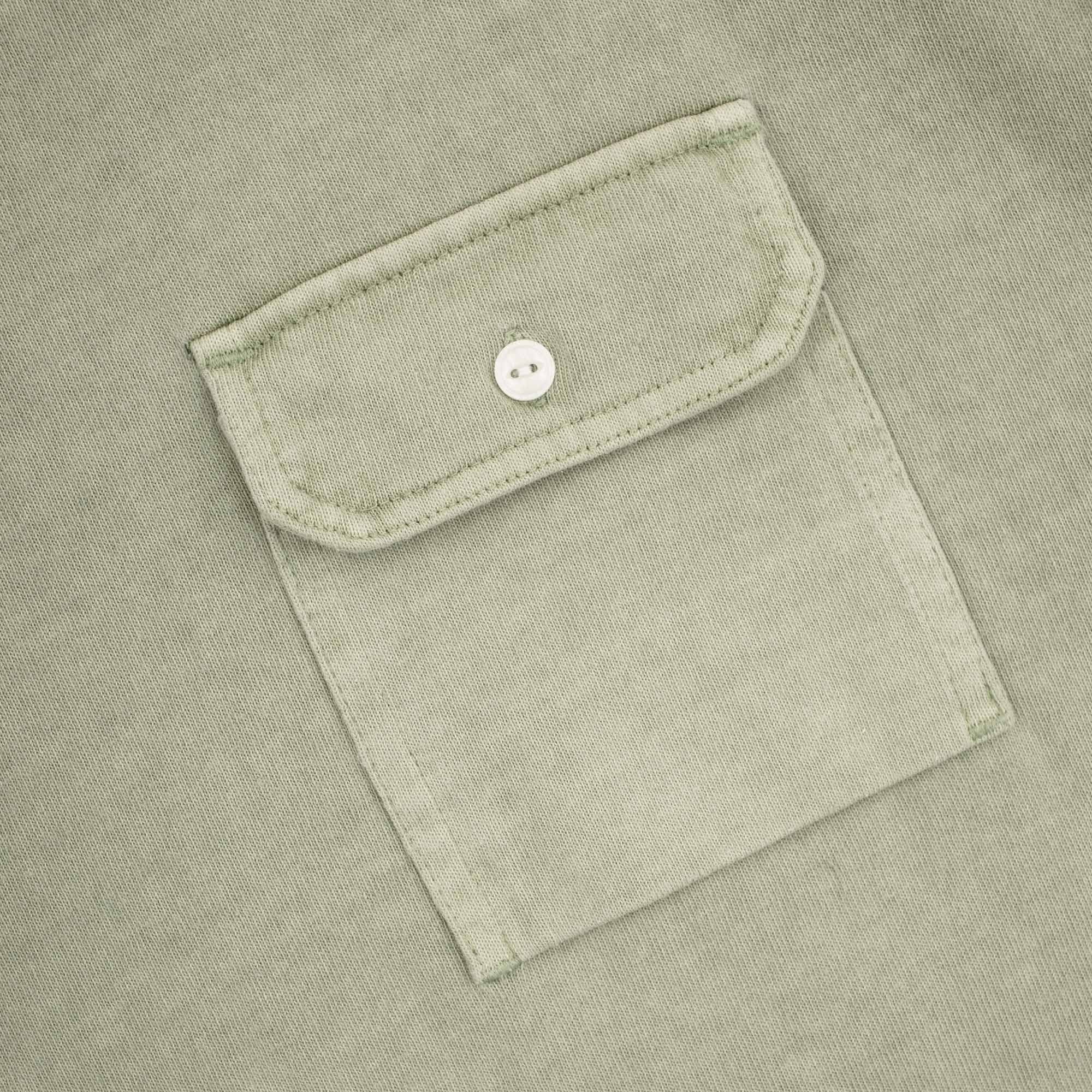 FrizmWORKS Cigarette Pocket Pigment Dyeing T-Shirt - Beige