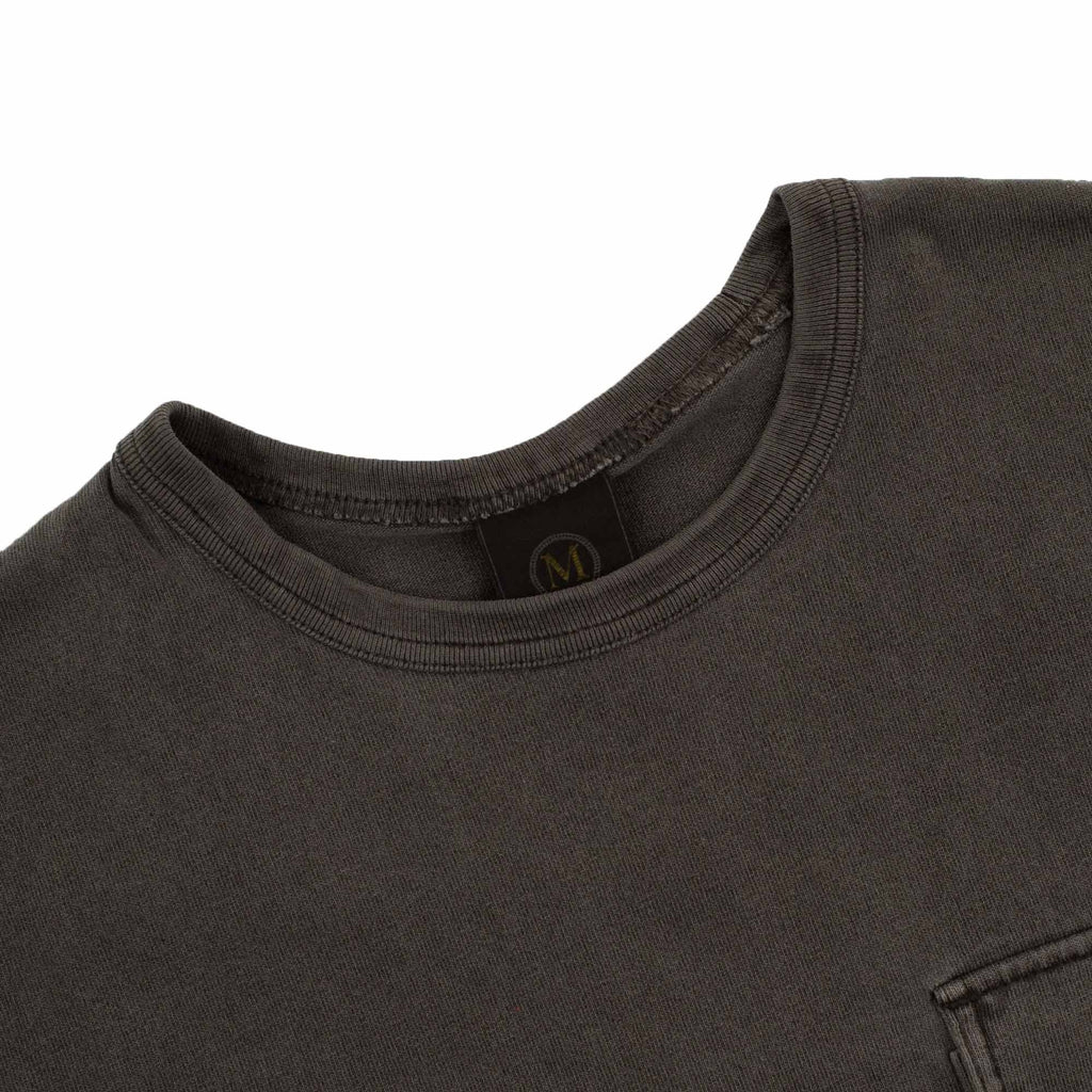 FrizmWORKS Cigarette Pocket Pigment Dyeing T-Shirt - Charcoal