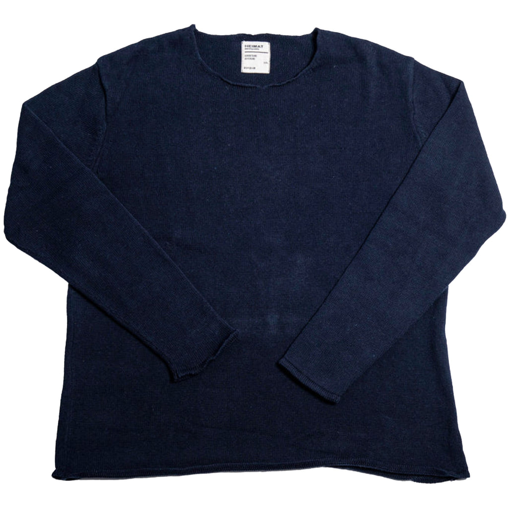 Heimat Cotton Linen Harbour Sweater - Ink
