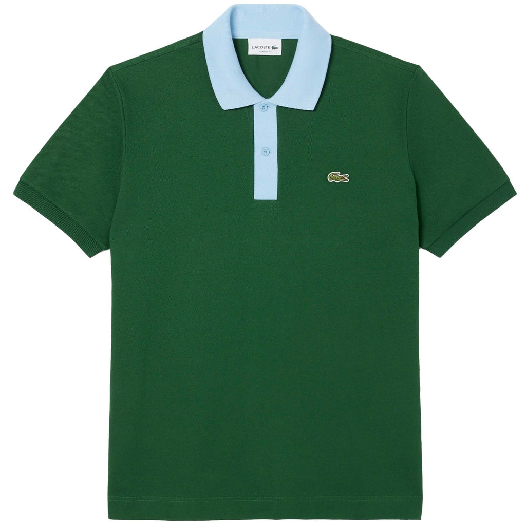 Lacoste Classic Fit Contrast Collar L.12.12 Polo Shirt - Vert