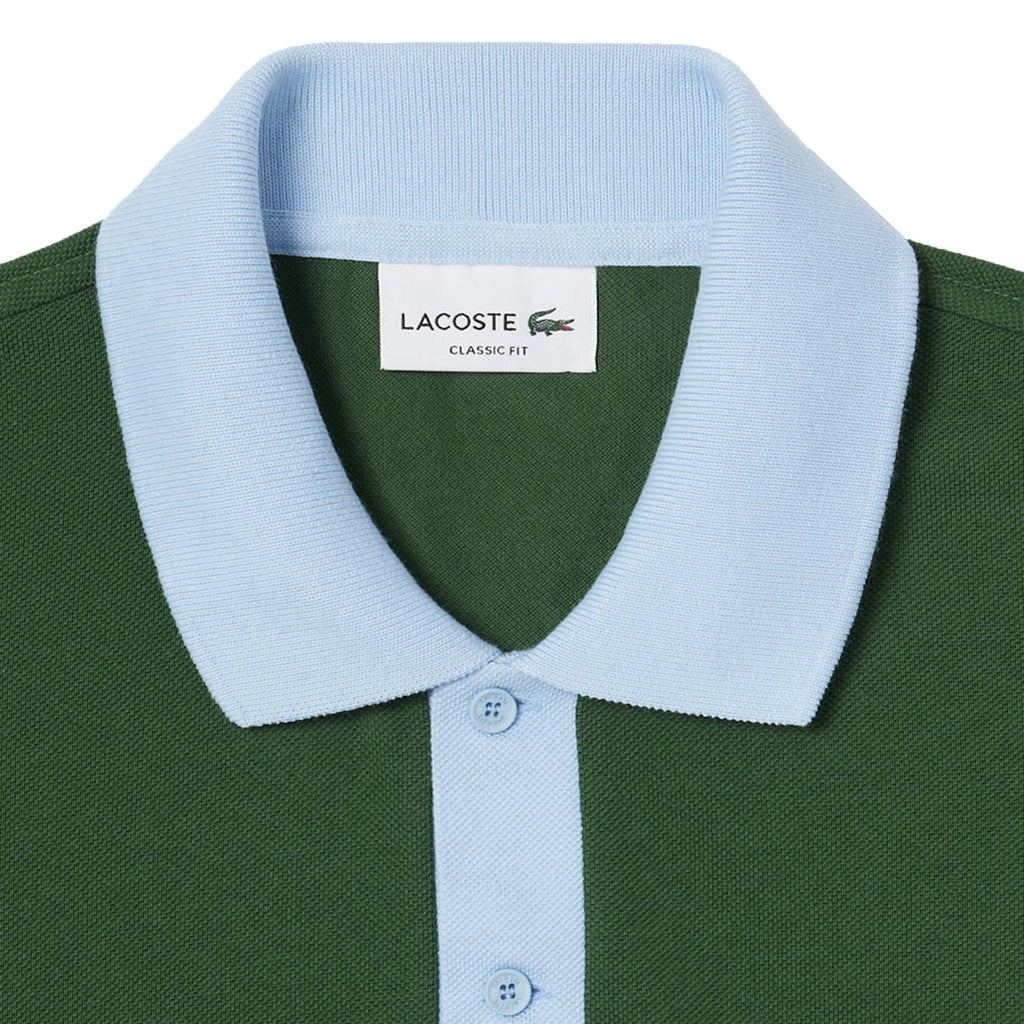 Lacoste Classic Fit Contrast Collar L.12.12 Polo Shirt - Vert