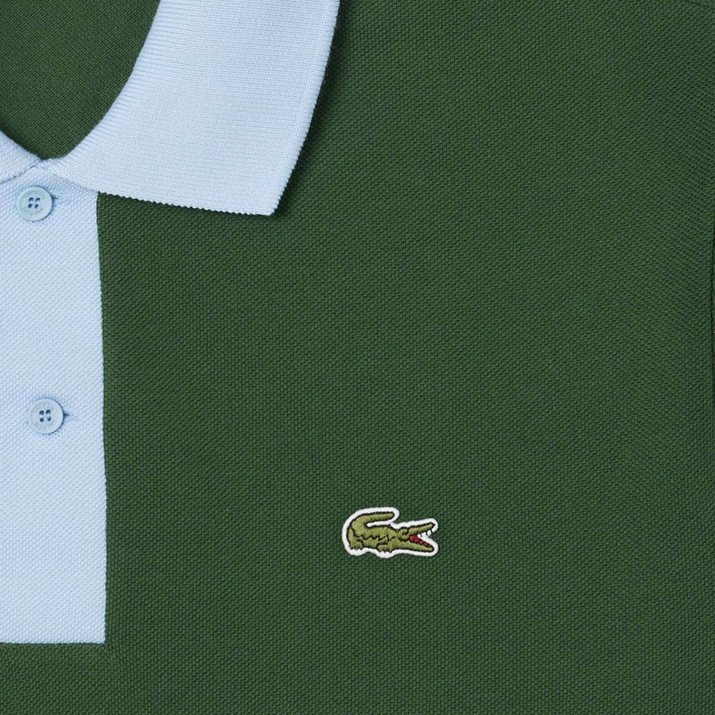 Lacoste Classic Fit Contrast Collar L.12.12 Polo Shirt - Vert