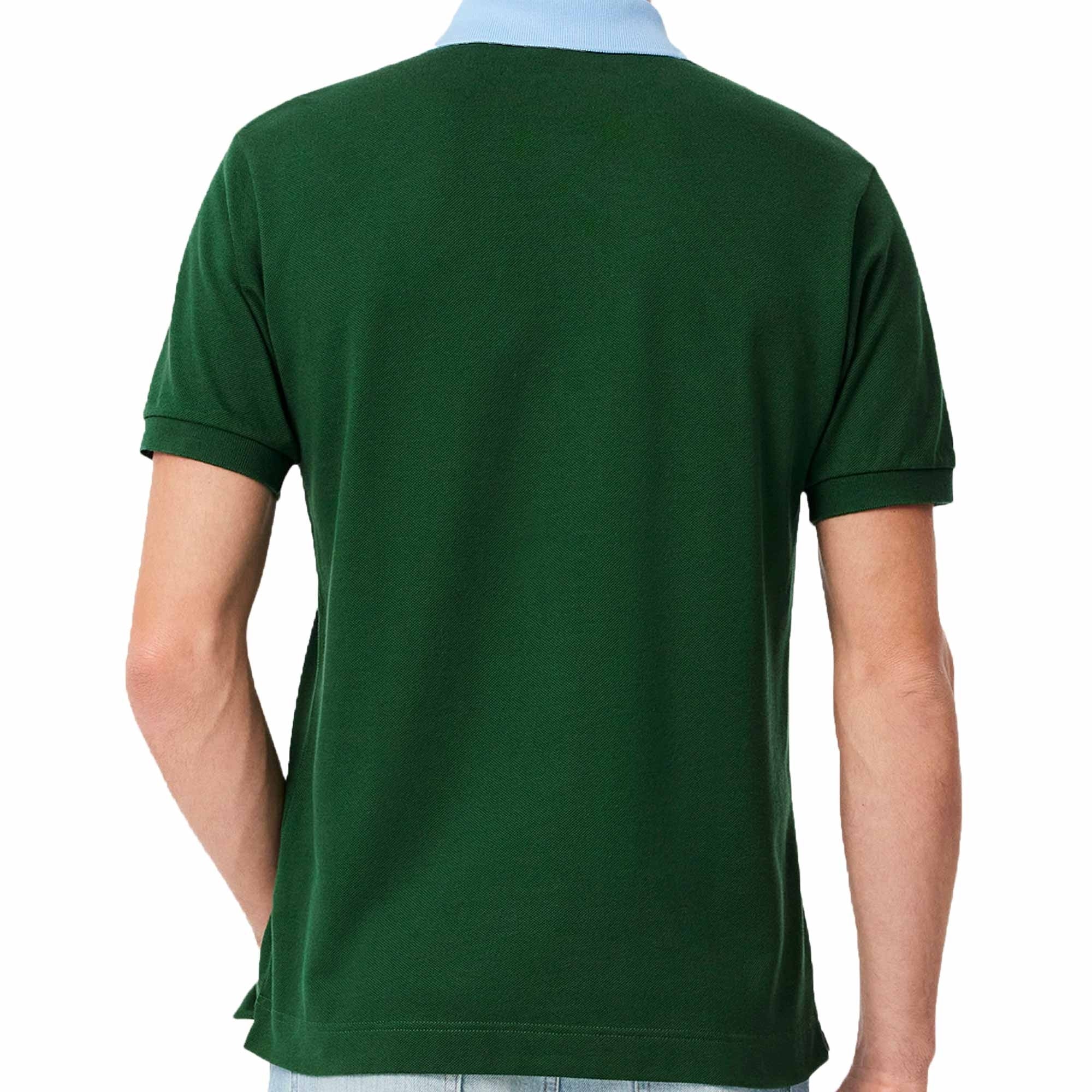 Lacoste Classic Fit Contrast Collar L.12.12 Polo Shirt - Vert