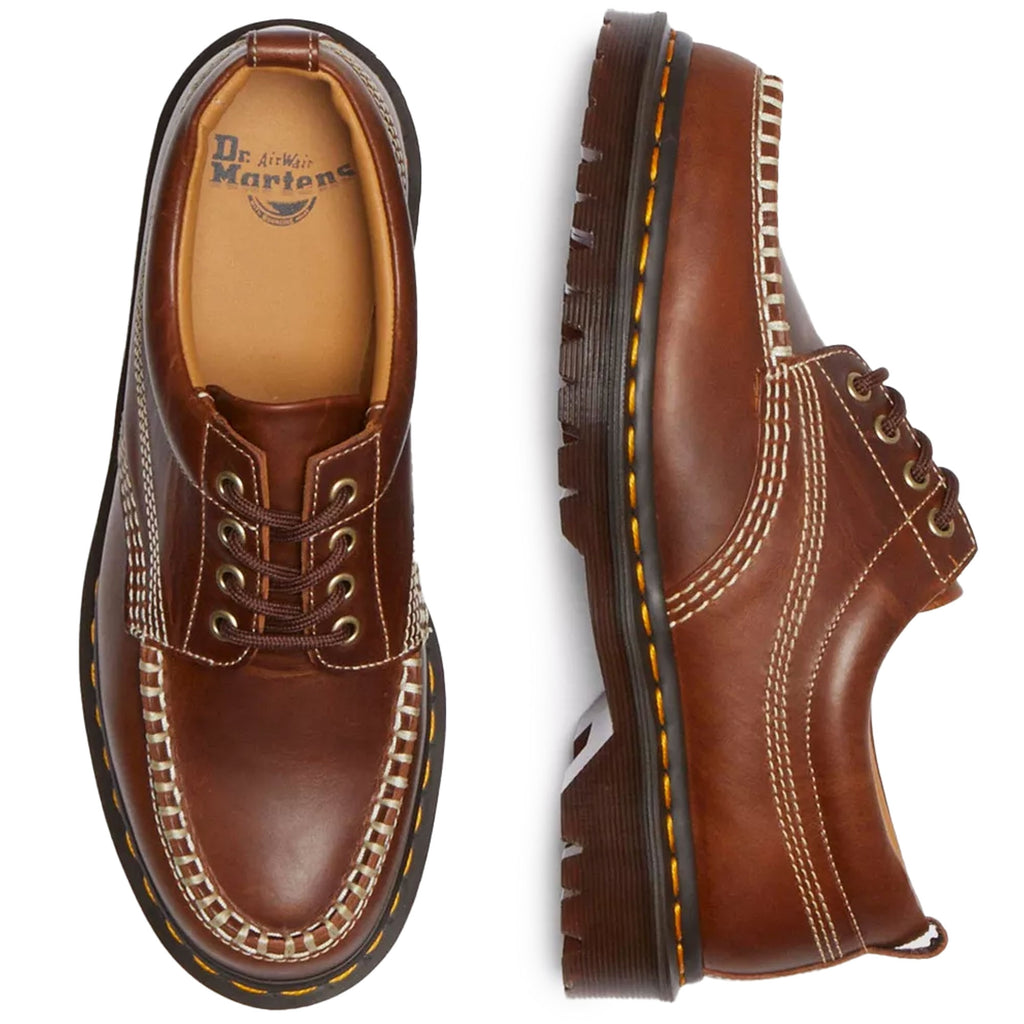 Dr. Martens Lowell Leather Moc Toe Shoes - Butterscotch