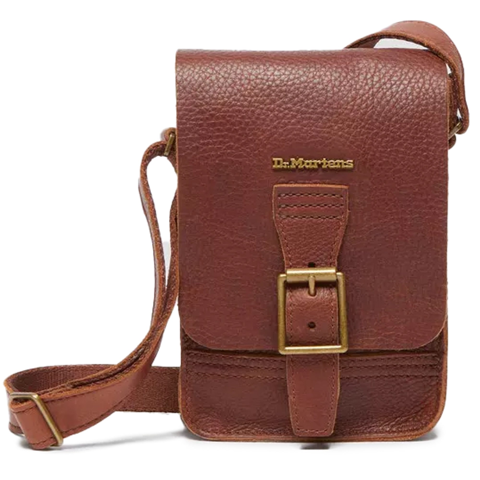 Dr. Martens Ambassador Leather Reporter Bag - Brown