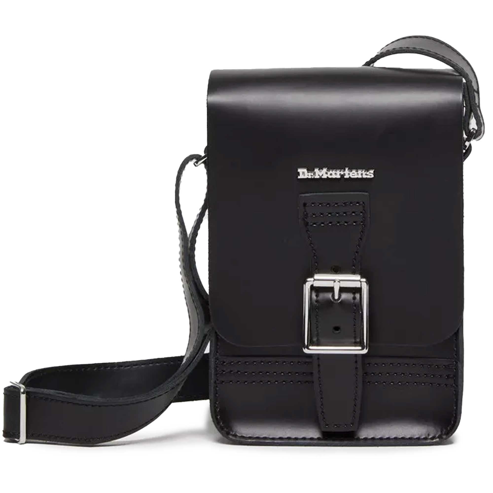 Dr. Martens Kiev Smooth Leather Vertical Crossbody Bag - Black