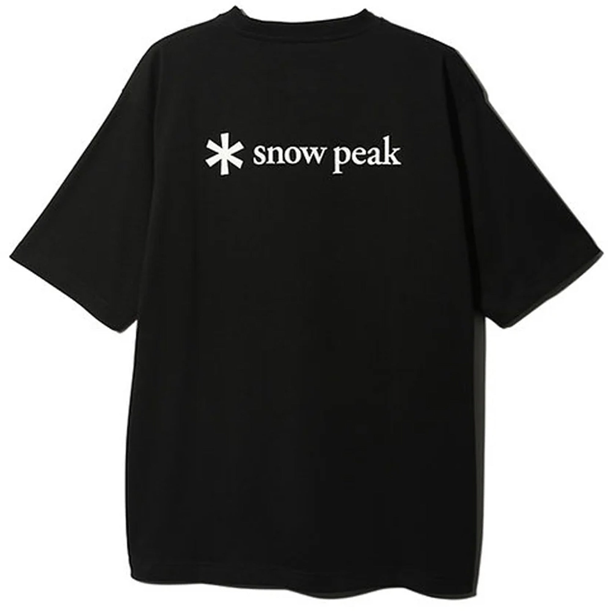 Snow Peak Back Printed Logo T-Shirt - Black
