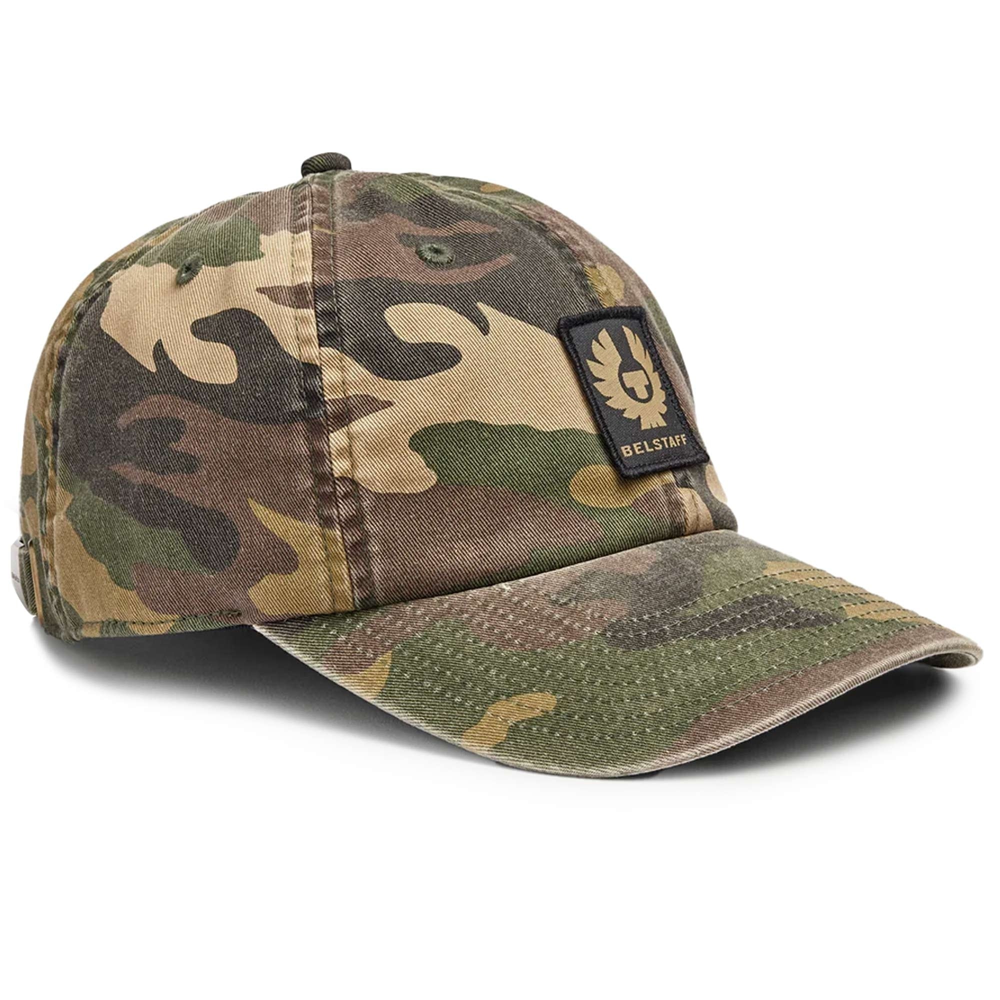 Belstaff Phoenix Camo Patch Cap - Camo Green