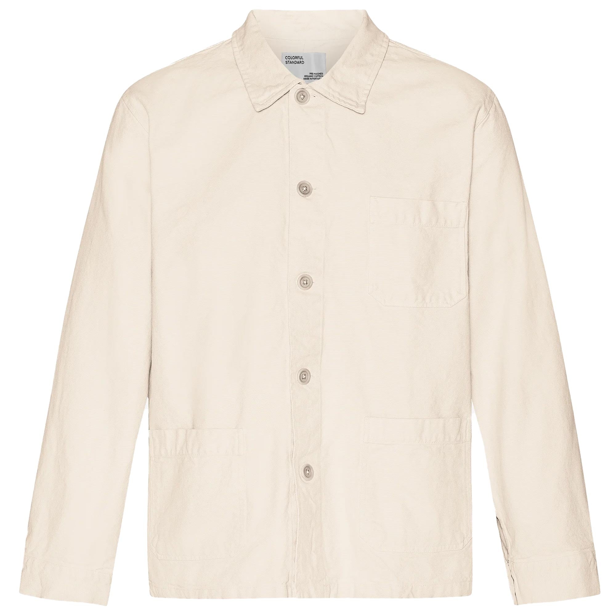 Organic Workwear Jacket - Ivory White