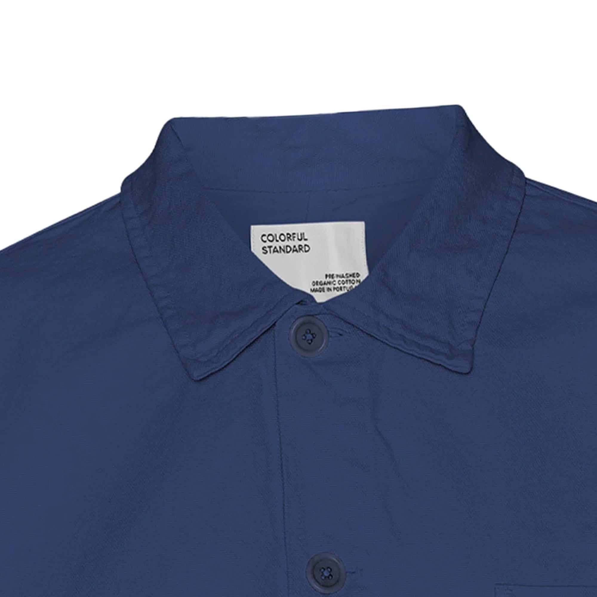 Organic Workwear Jacket - Marine Blue