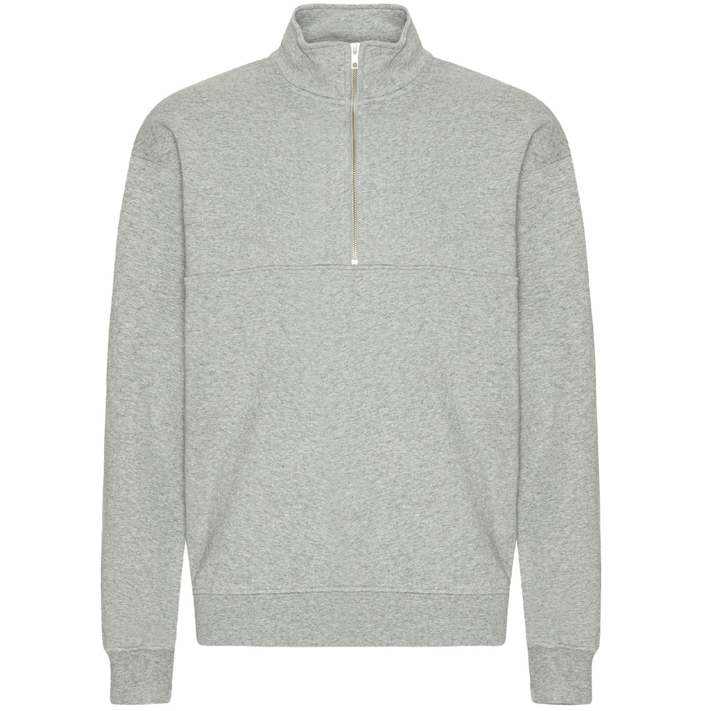 Colorful Standard Organic Quarter Zip - Heather Grey