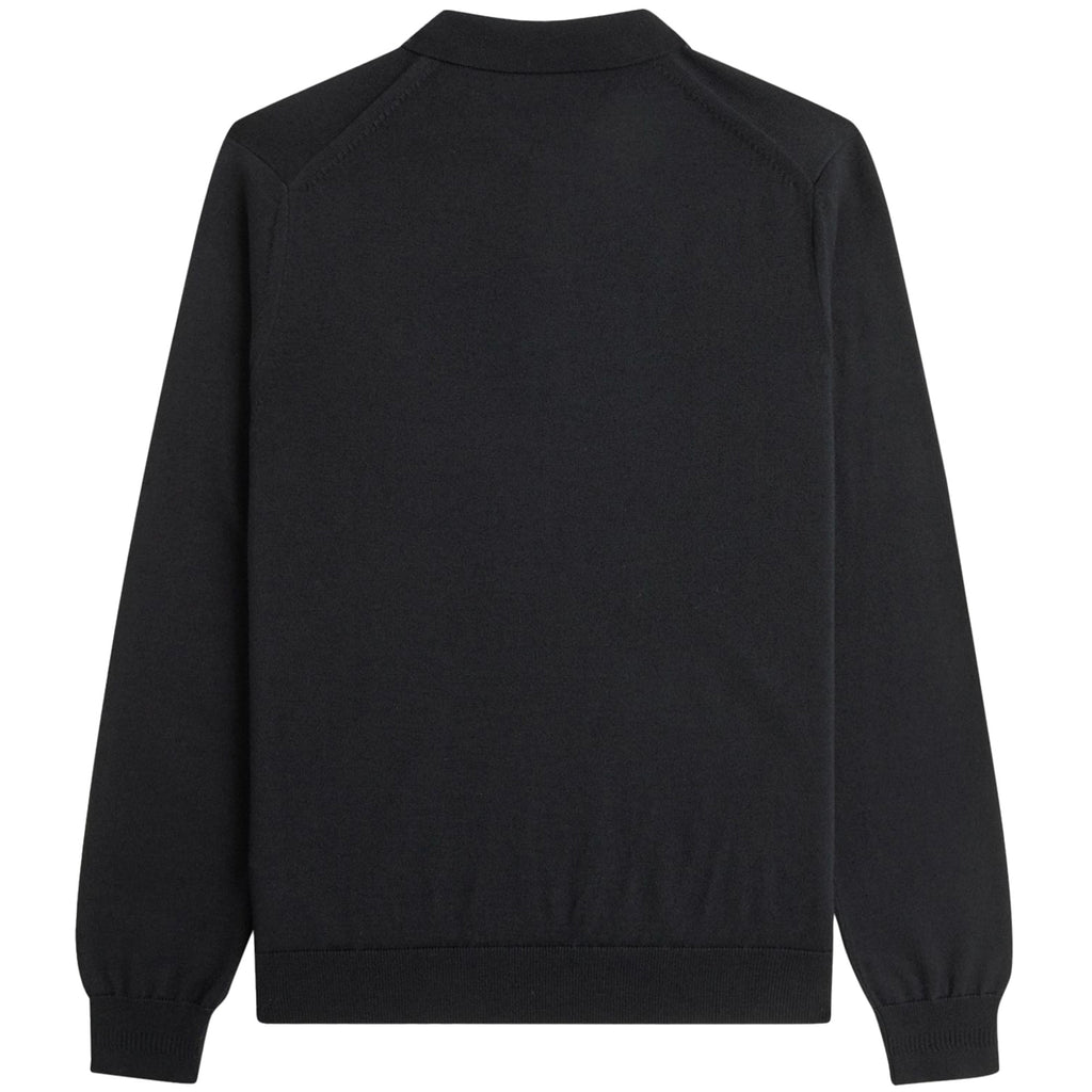 Classic Knitted Long Sleeve Shirt - Black