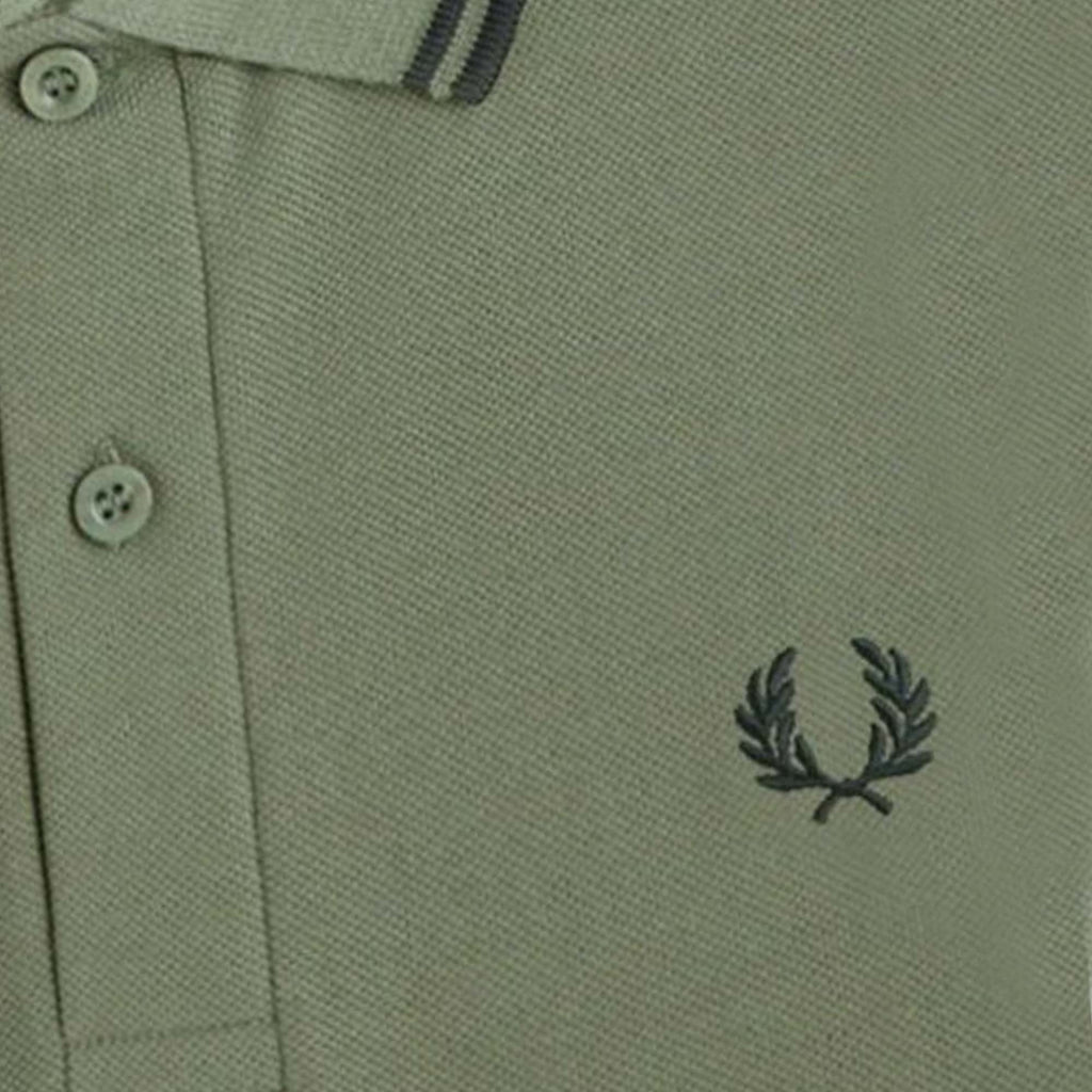 Fred Perry M3600 Twin Tipped Polo Shirt - Green