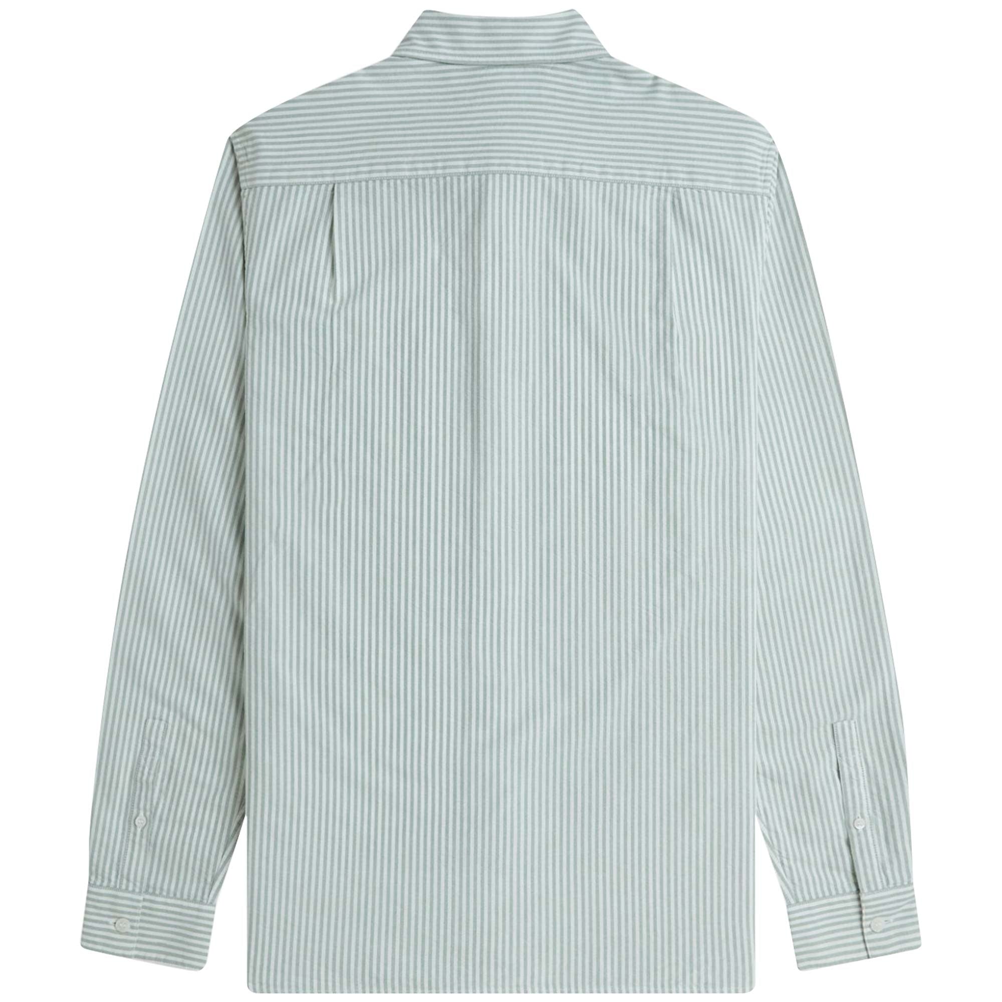 Fred Perry M1736 Oxford Stripe Shirt - Bayleaf
