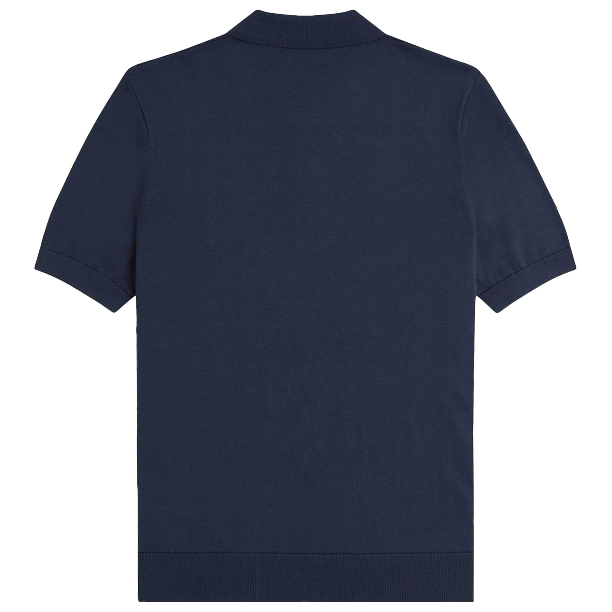 Fred Perry K1313 Textured Cable Knit Shirt - Airforce Blue