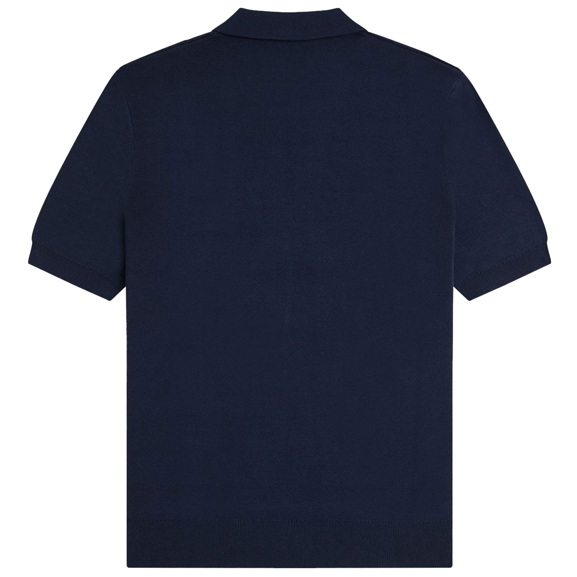Fred Perry K1342 Textured Stripe Knitted Shirt - Dark Airforce