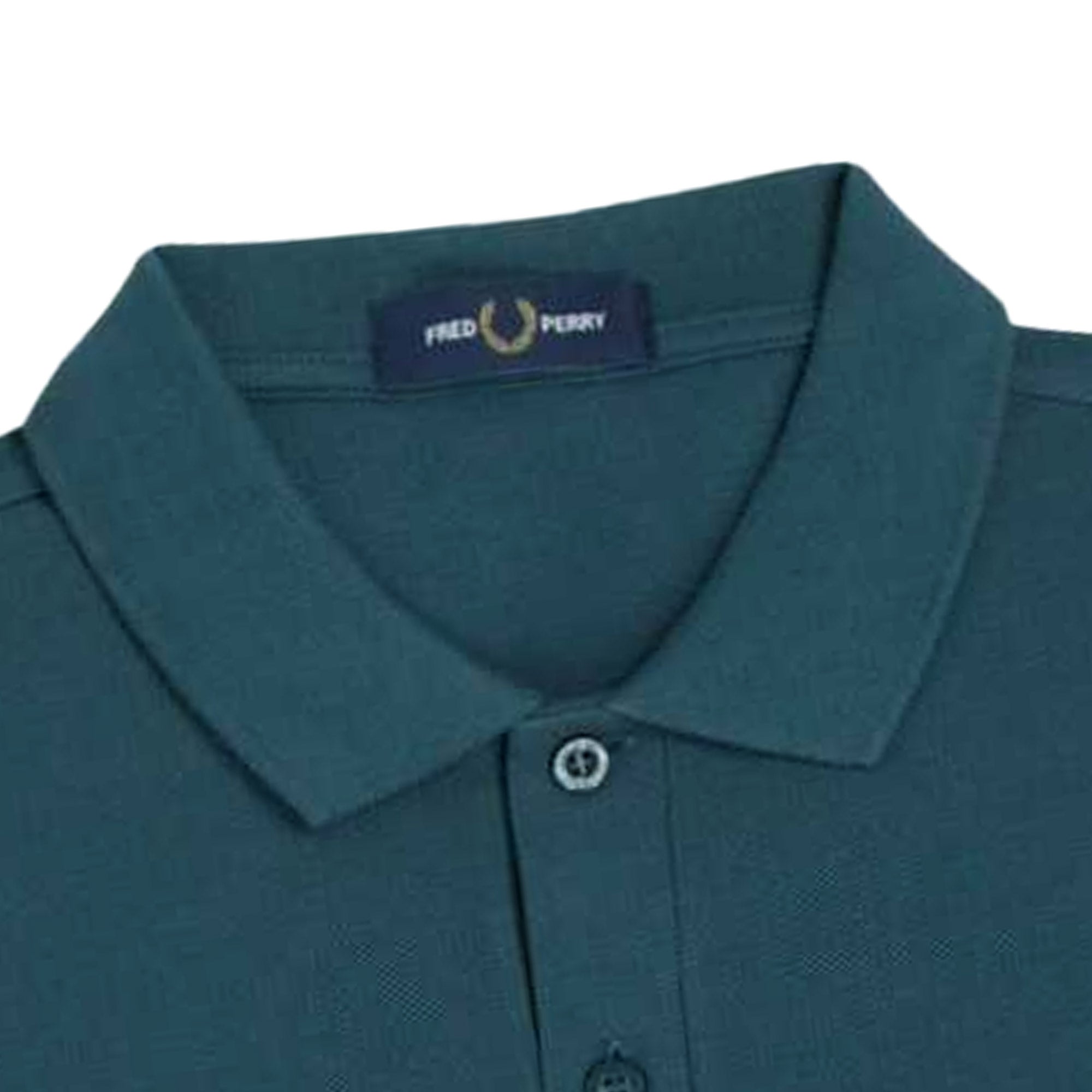 Fred Perry K4535 Long Sleeve Polo Shirt - Dark Petrol