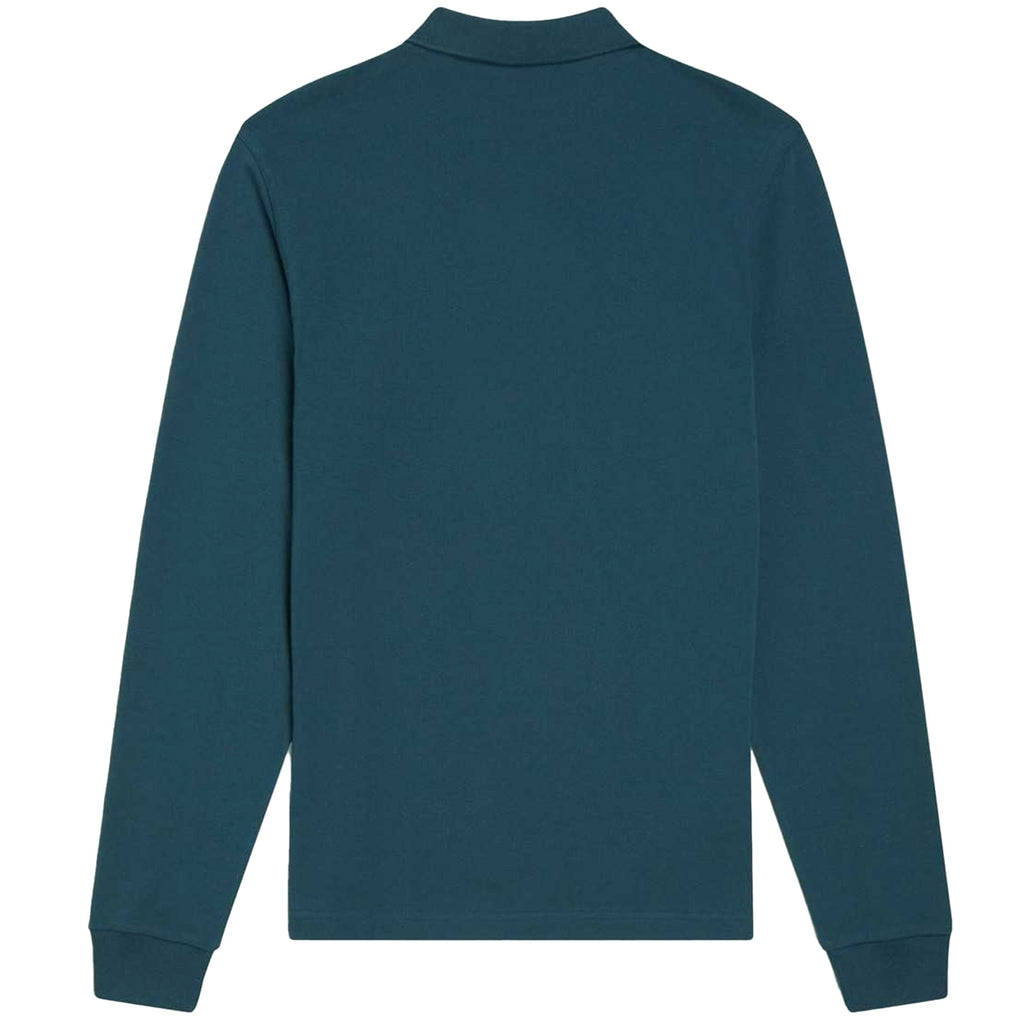 Fred Perry K4535 Long Sleeve Polo Shirt - Dark Petrol