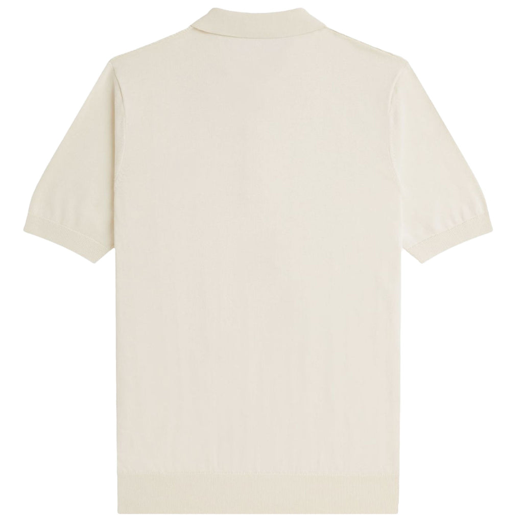 Fred Perry K1313 Textured Cable Knit Shirt - Ecru