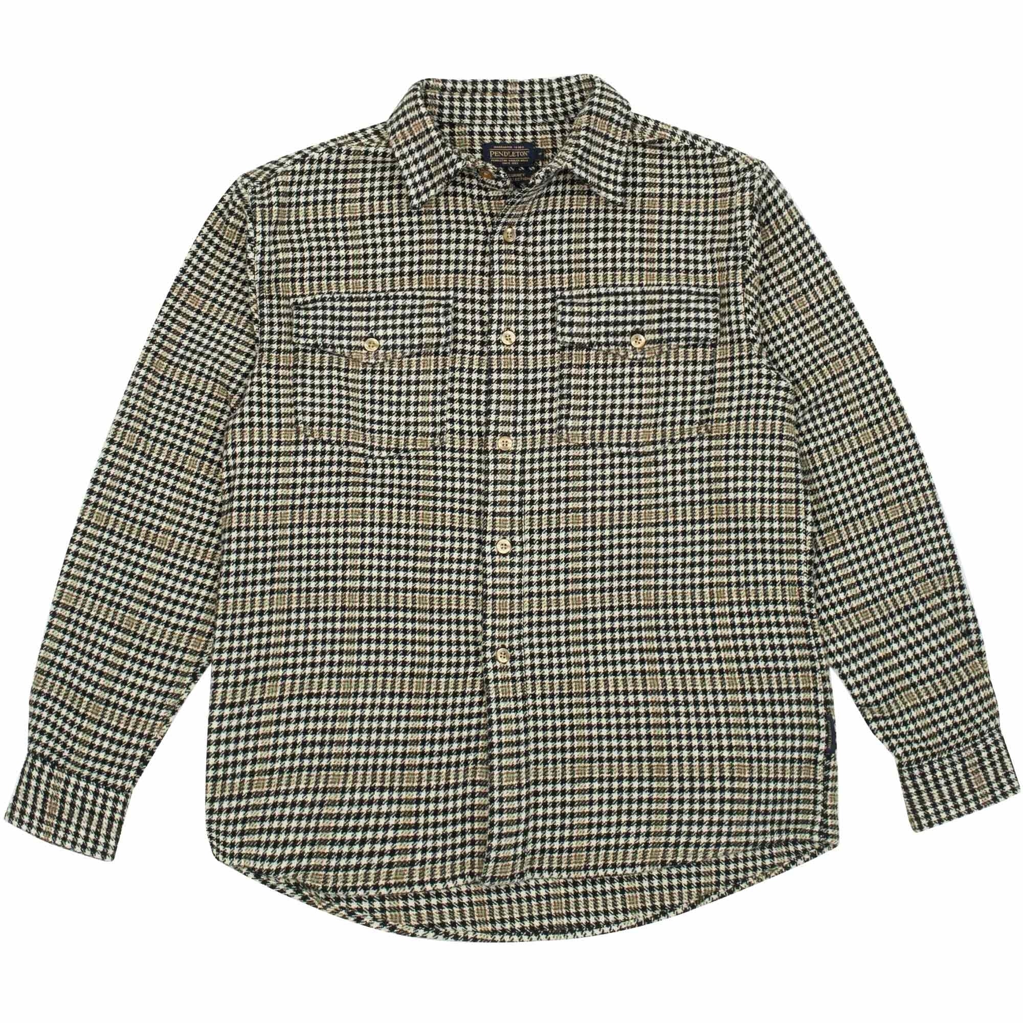 Pendleton Woolen Mills Big Pocket Check Shirt - White Check