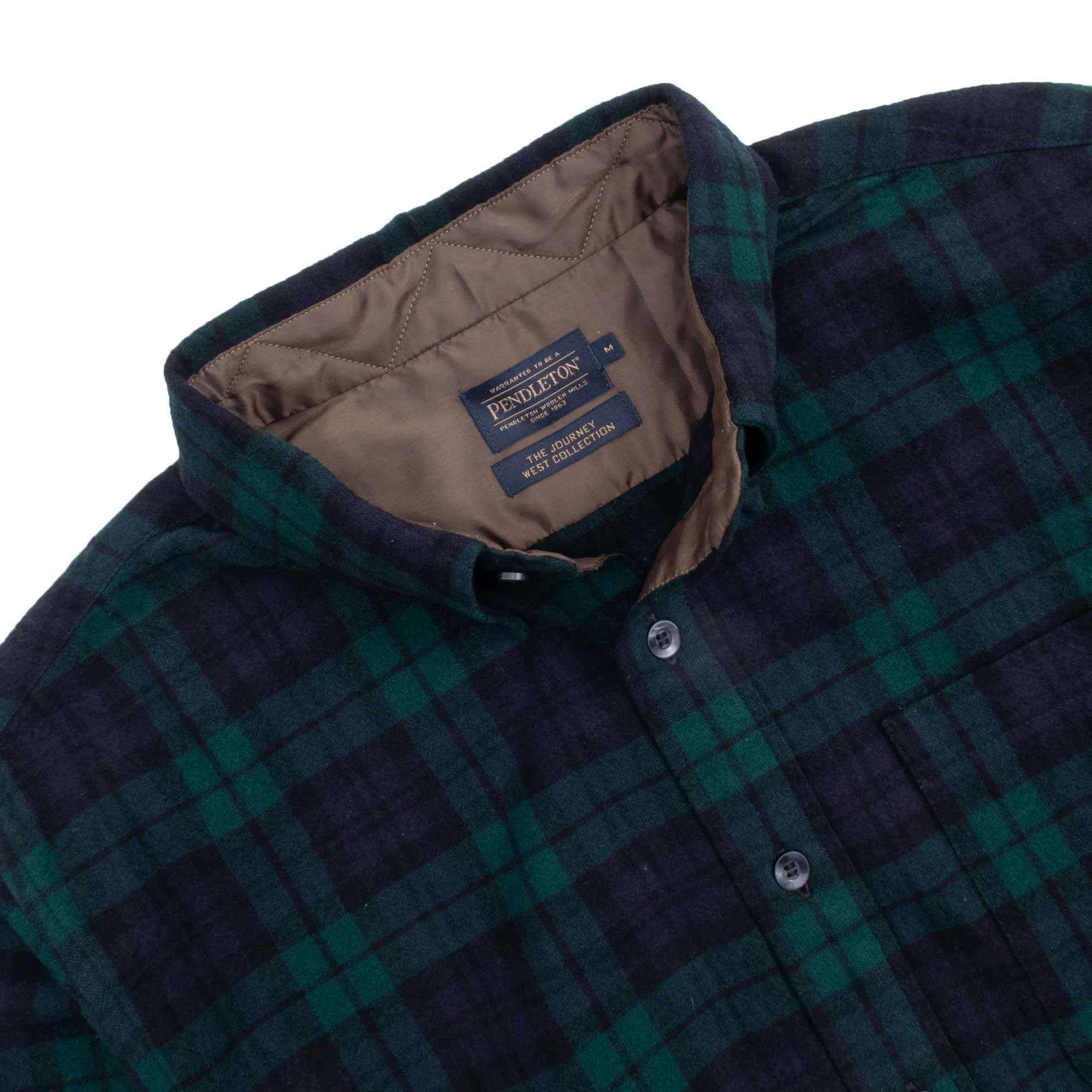 Pendleton Woolen Mills Lined Collar Shirt - Black Watch Tartan
