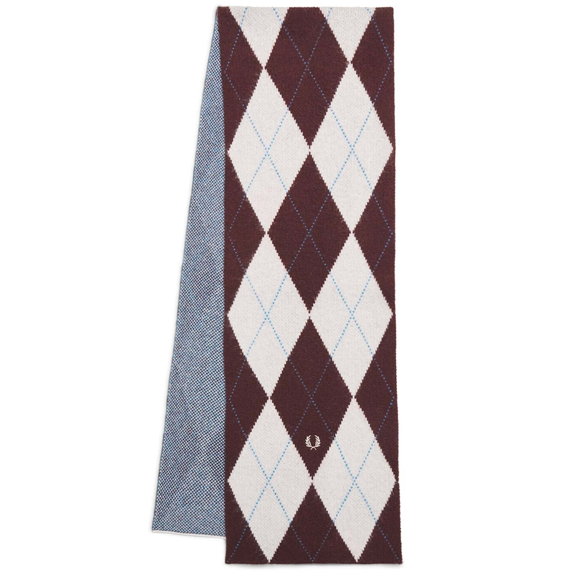 Fred Perry Wool Argyle Scarf - Ecru