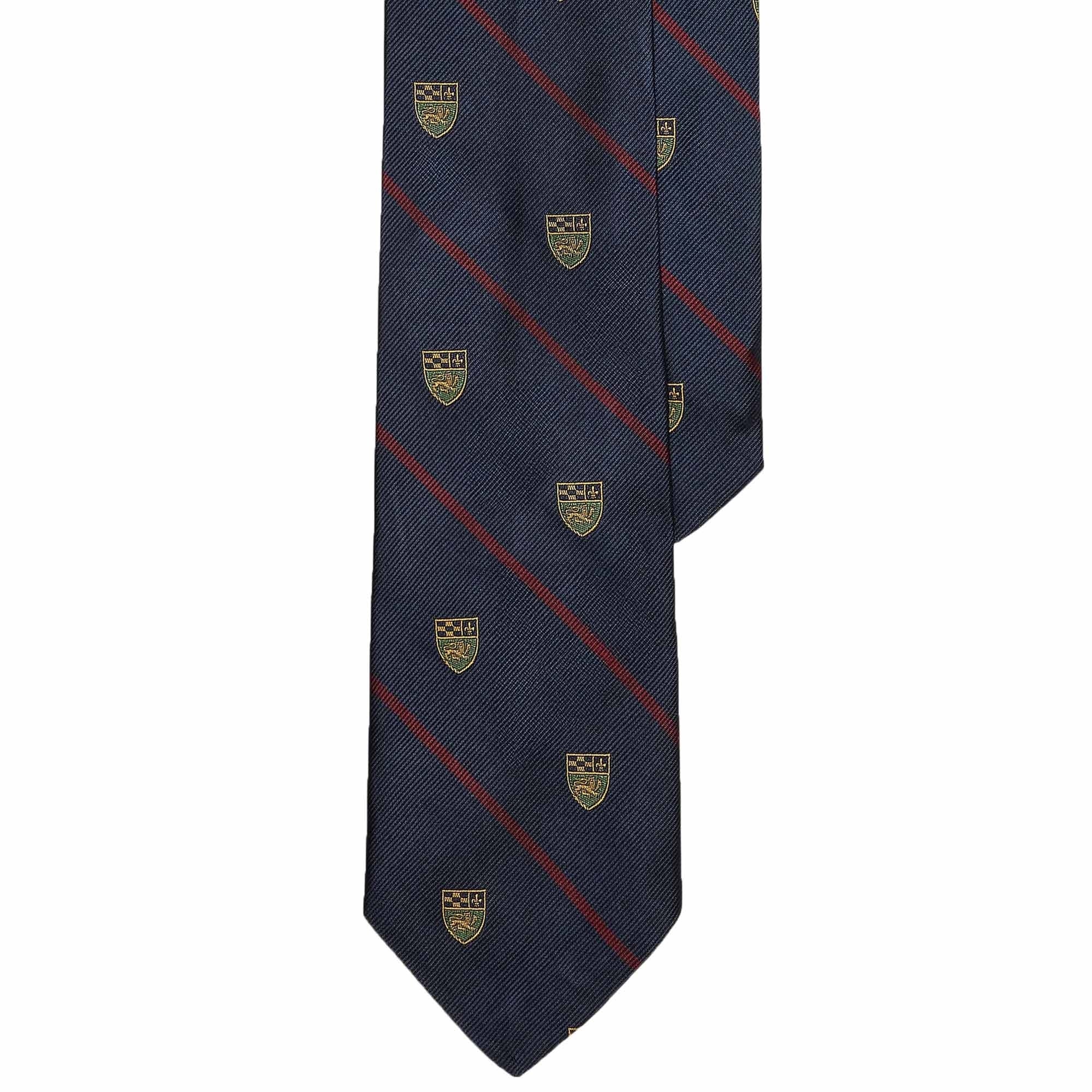 Polo Ralph Lauren Striped Silk Repp Club Tie - Navy
