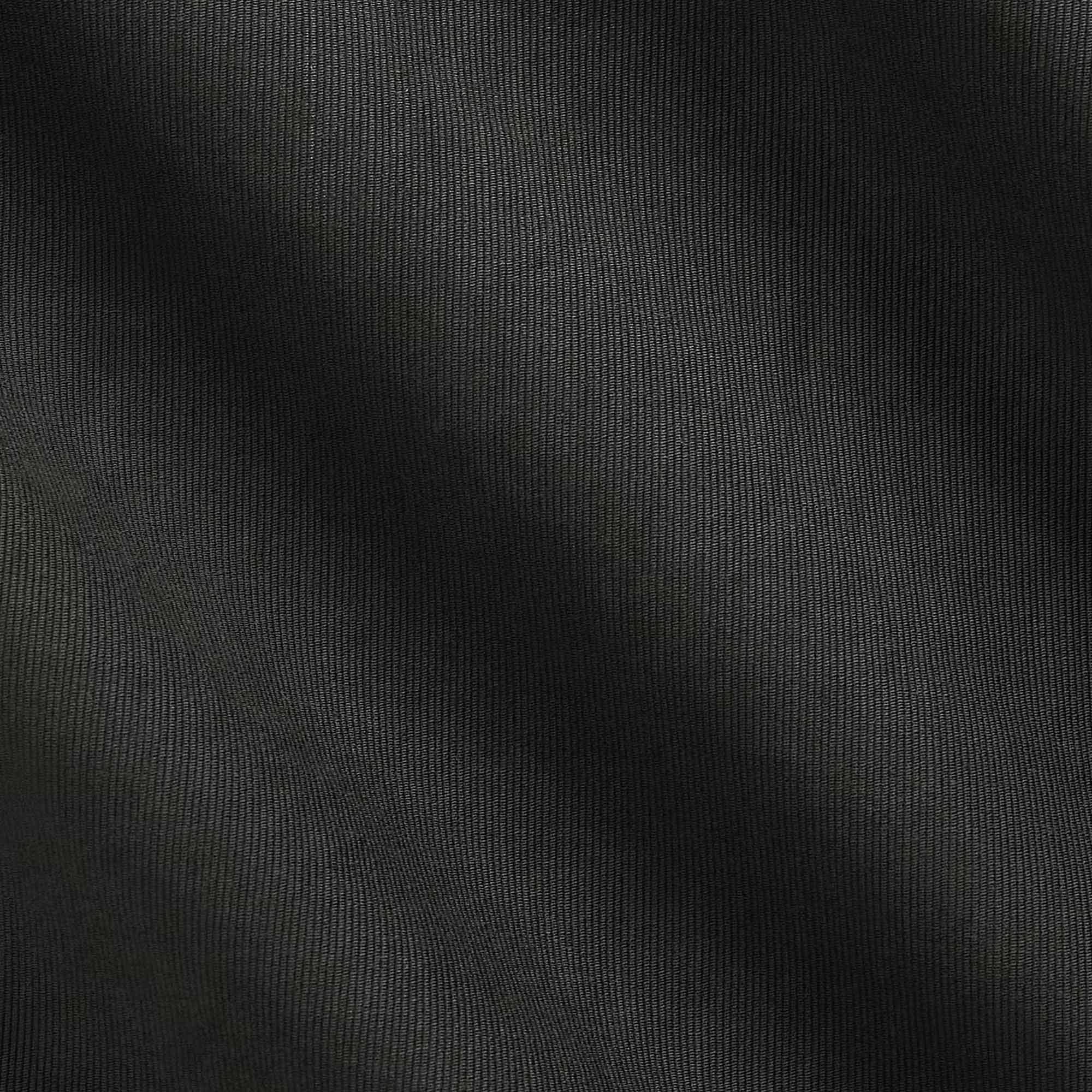 Corduroy-Collar Cotton Deck Jacket - Black