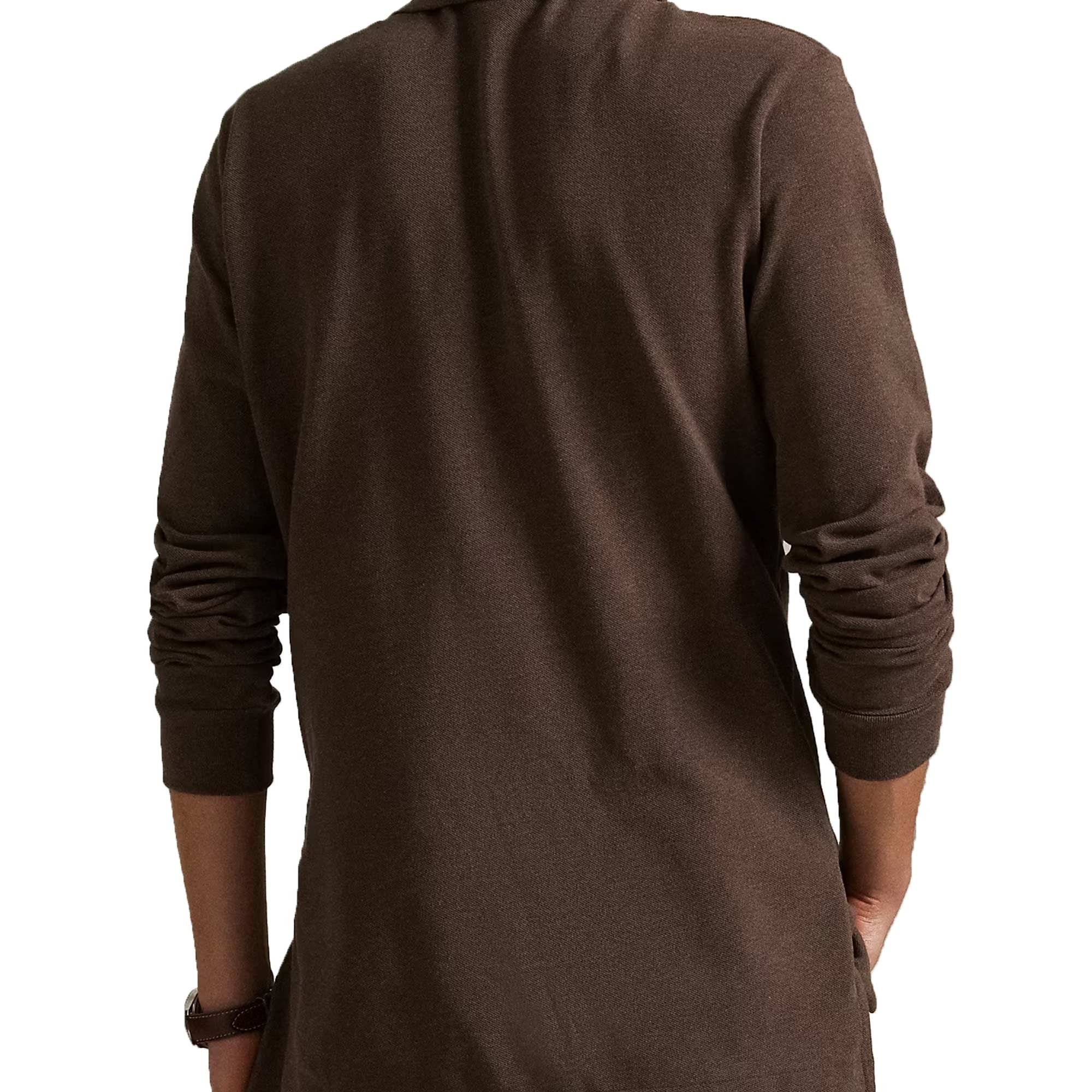 Polo Ralph Lauren Custom Slim Fit Long Sleeve Polo Shirt - Nutmeg Brown