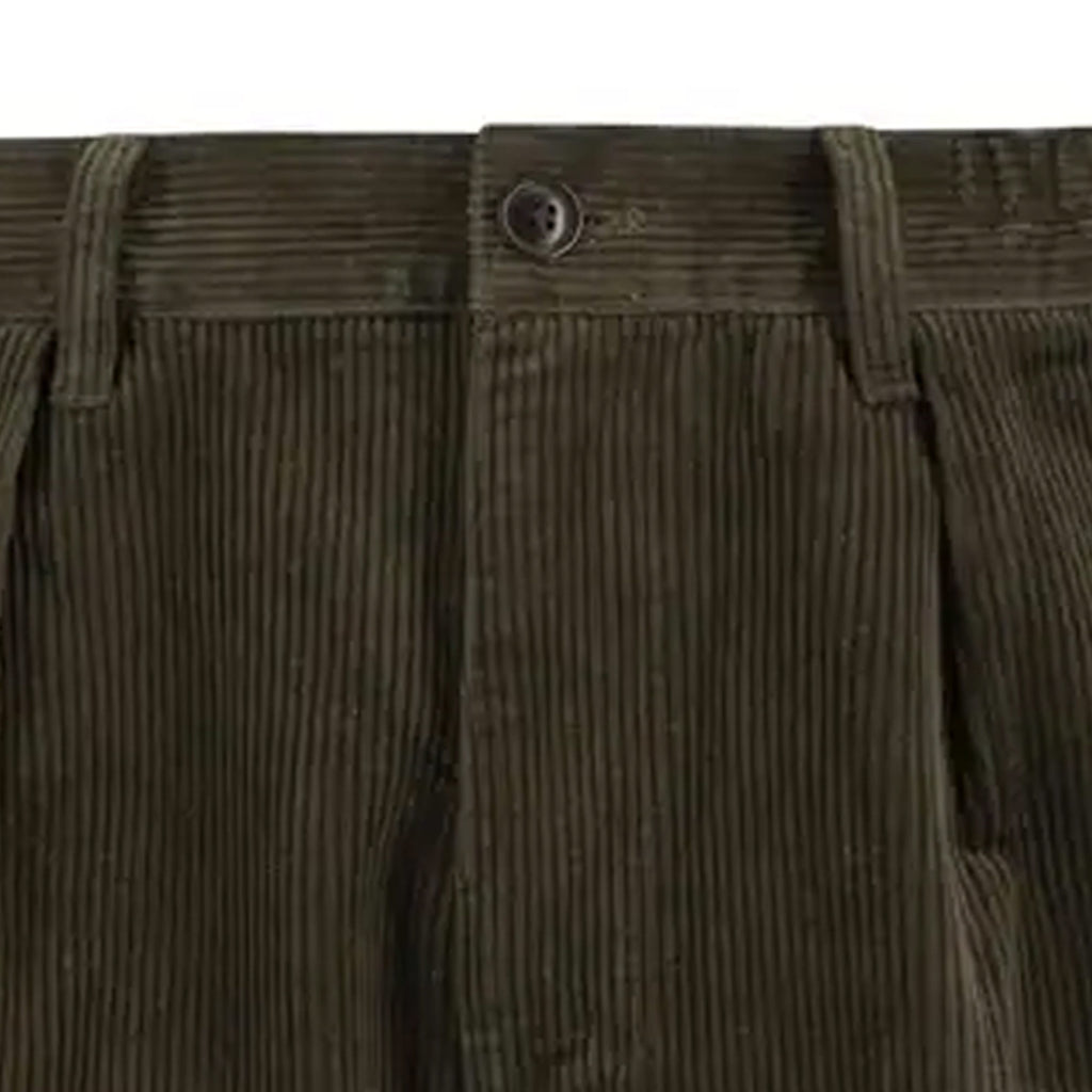Barbour Elmbank Oversized Cord Trousers - Olive