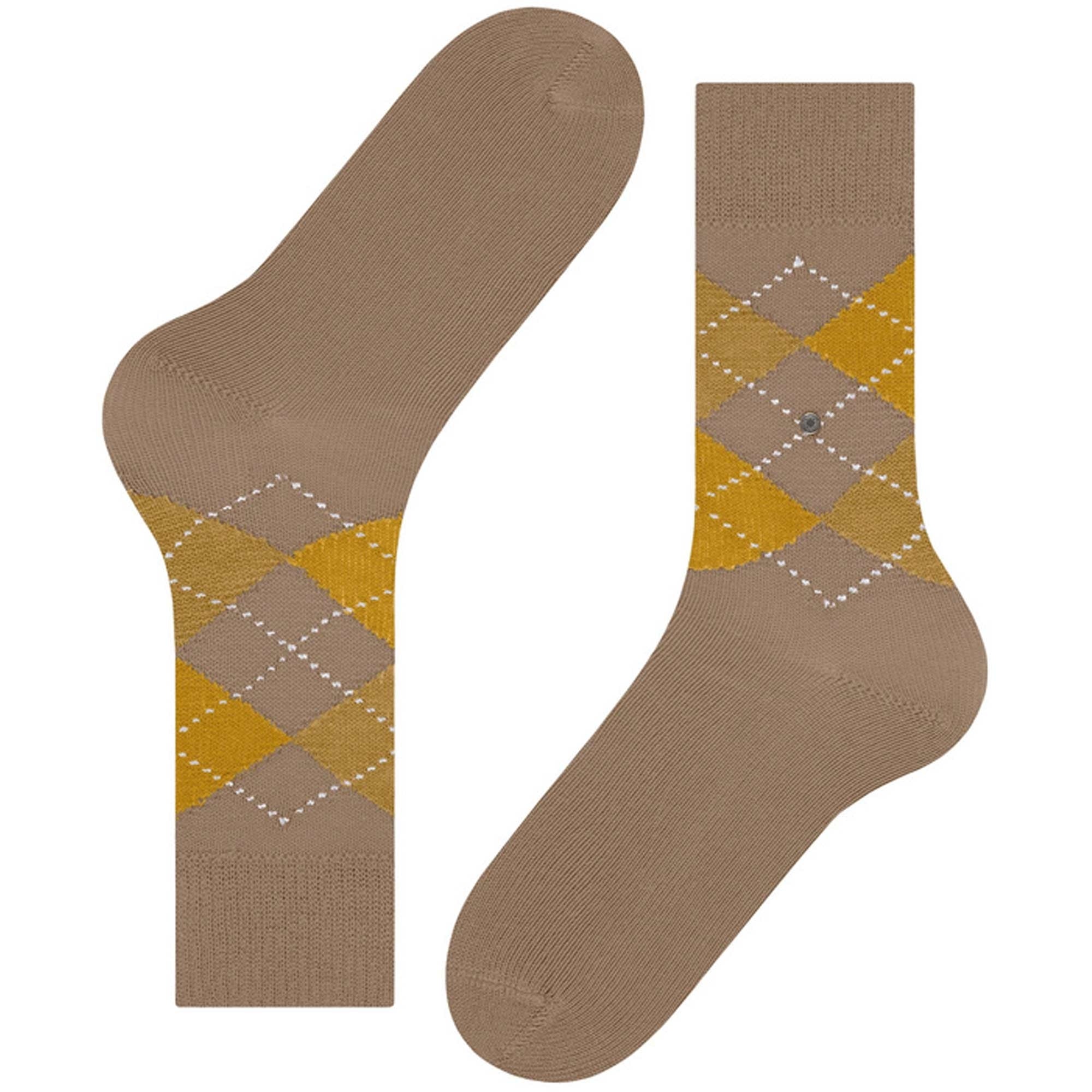 Burlington Socks Preston Socks - Beige/Yellow
