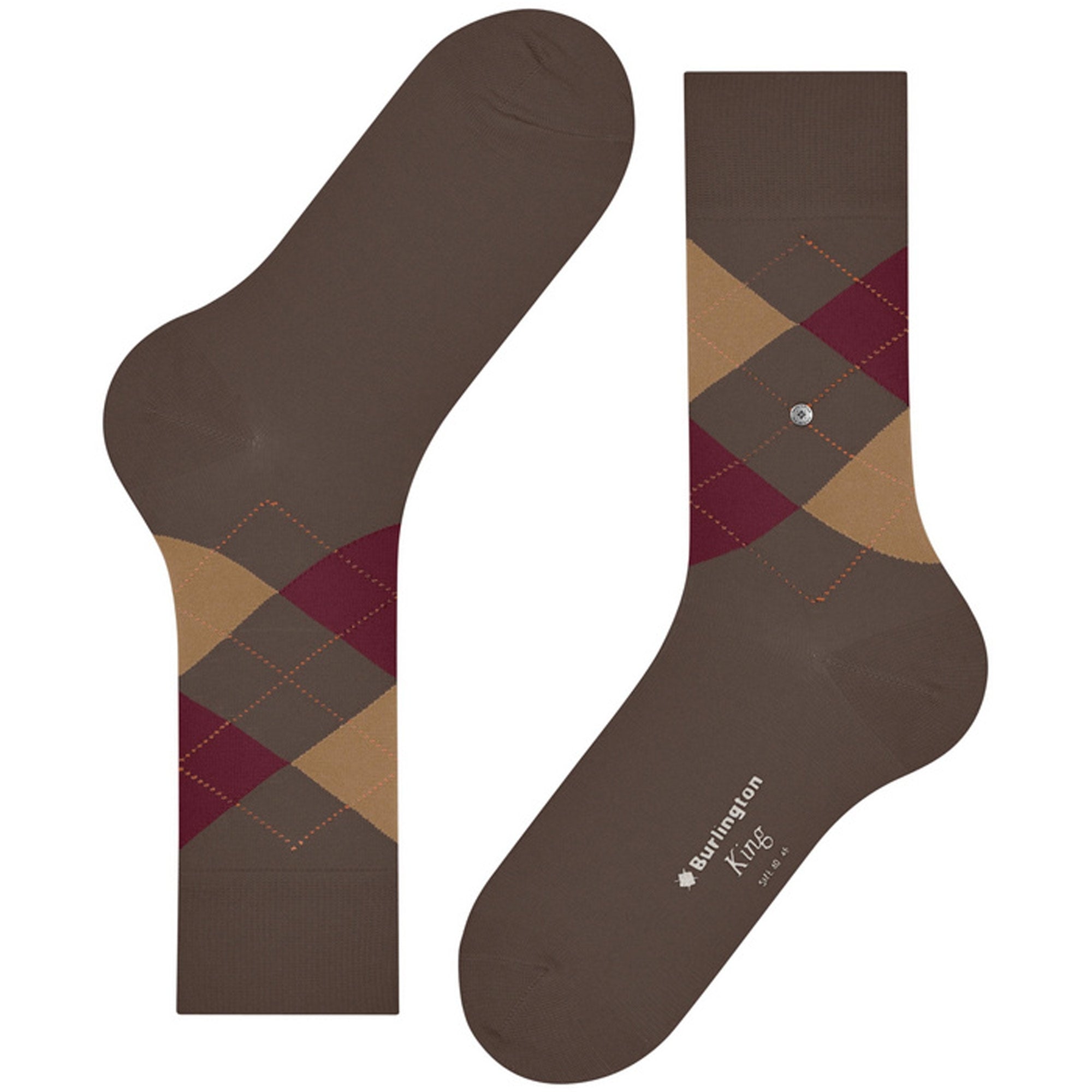 Burlington Socks King Socks - Brown