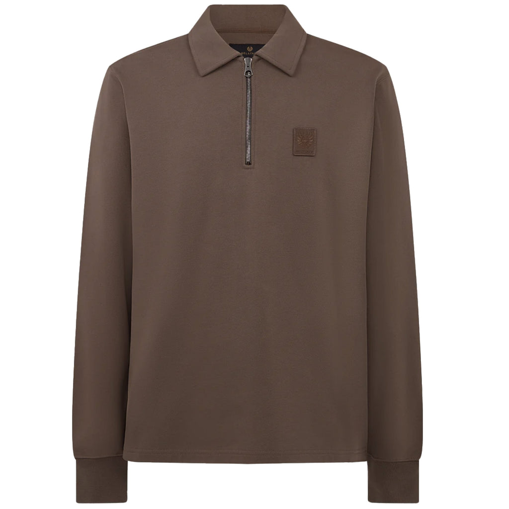 Belstaff Curator Collared Sweatshirt - Major Brown