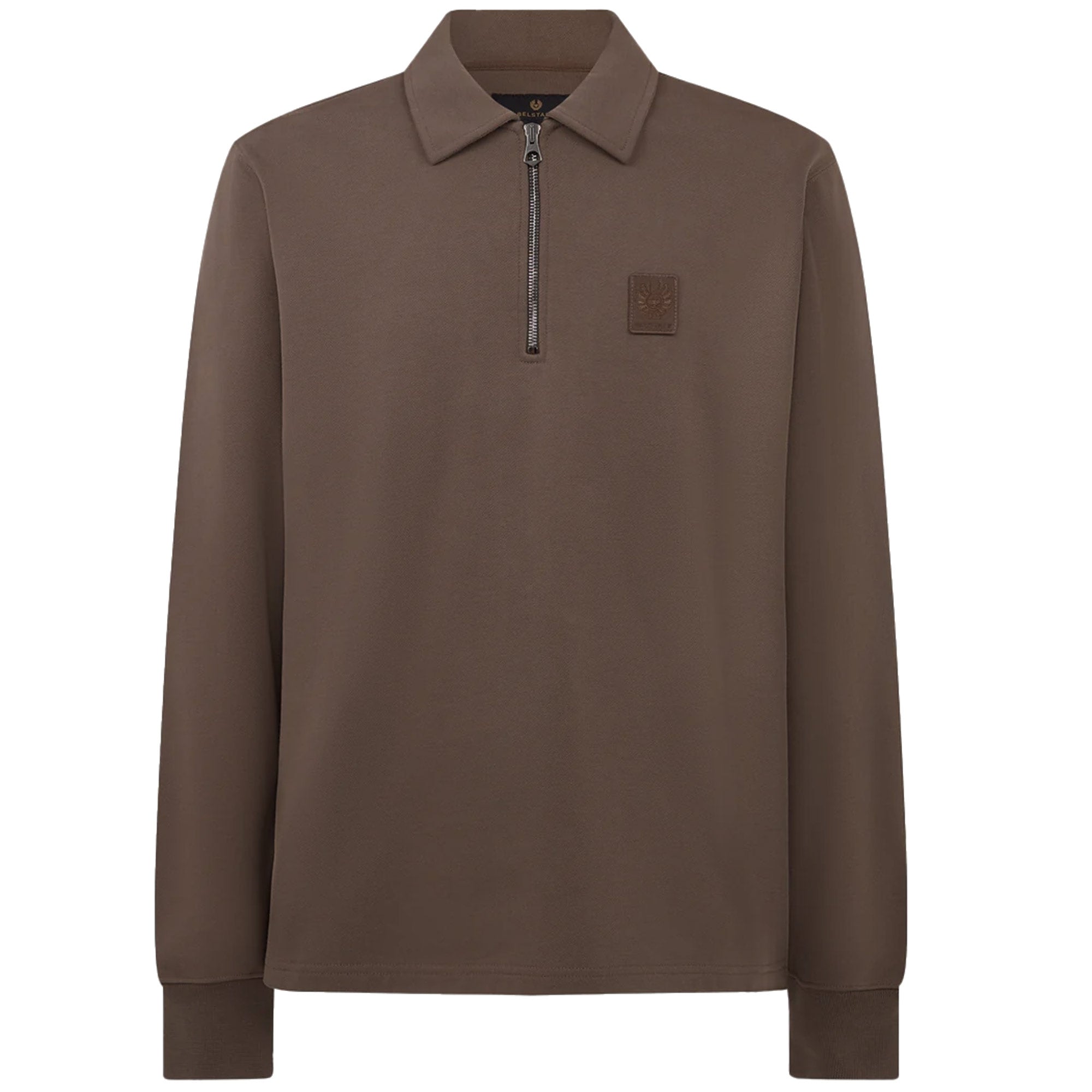 Belstaff Curator Collared Sweatshirt - Major Brown