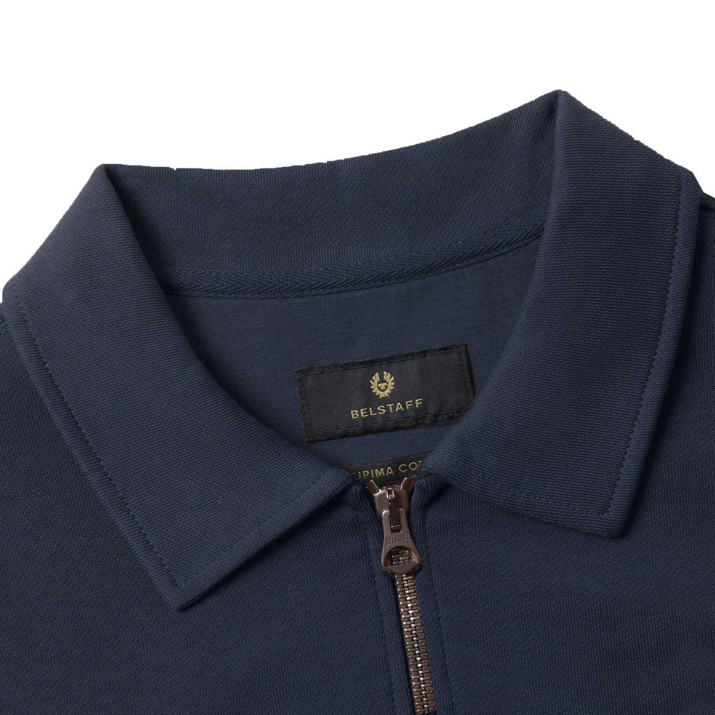 Belstaff Curator Collared Sweatshirt - Dark Ink