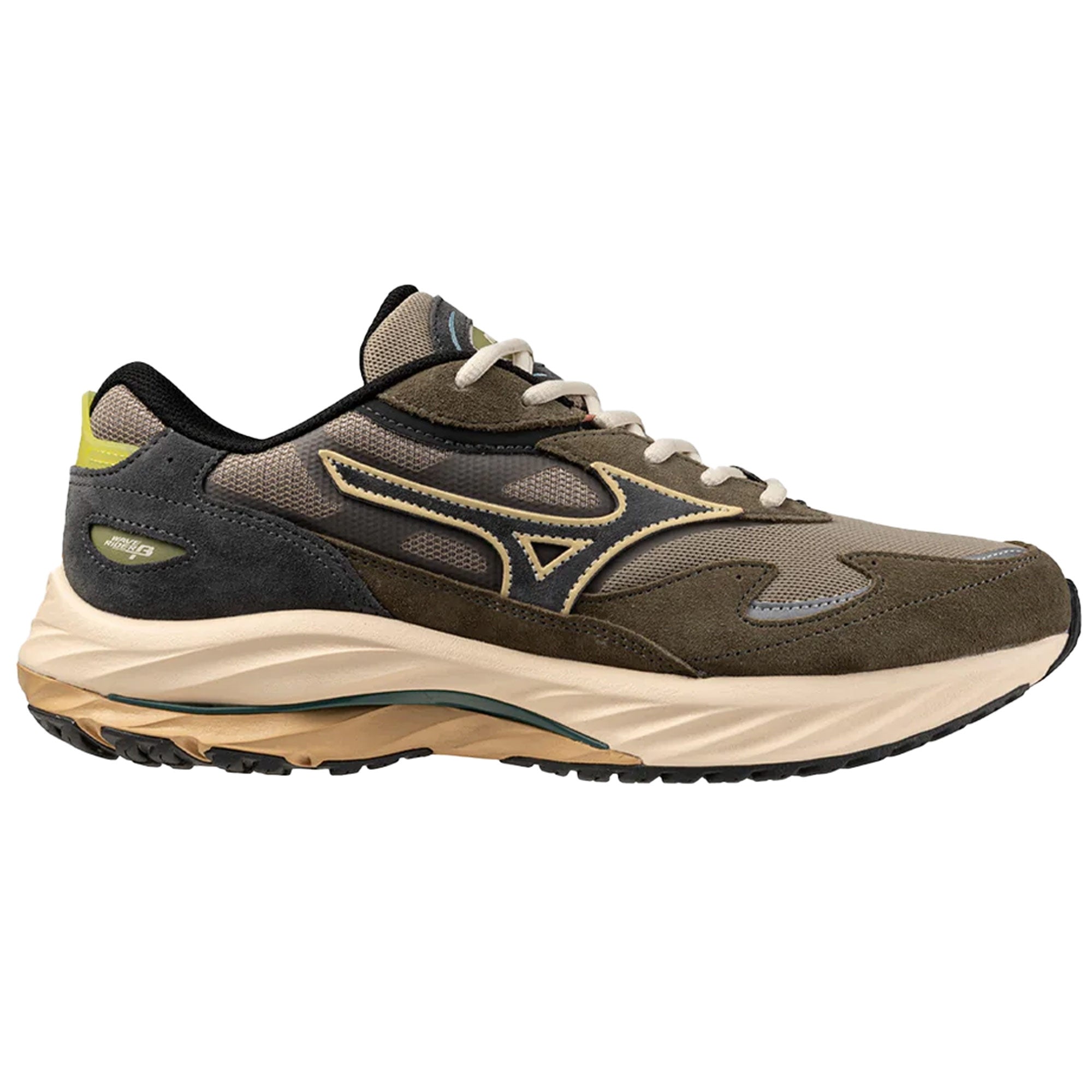 Mizuno Wave Rider Beta Vintage - Khaki/Black Sand/Grape