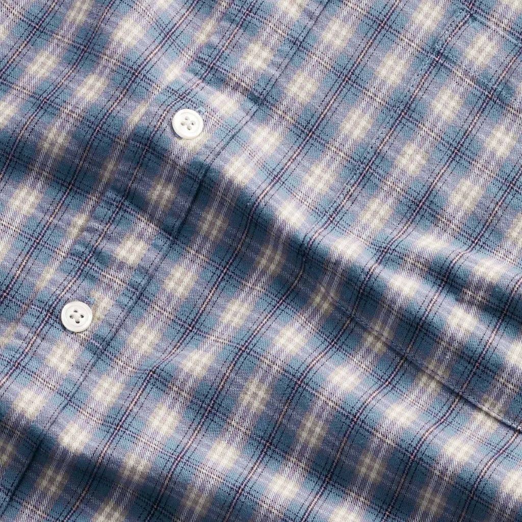 NN07 Deon Flannel Shirt - Blue Check