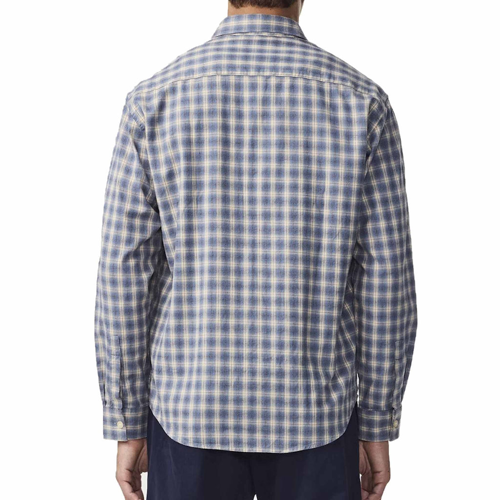NN07 Deon Flannel Shirt - Blue Check