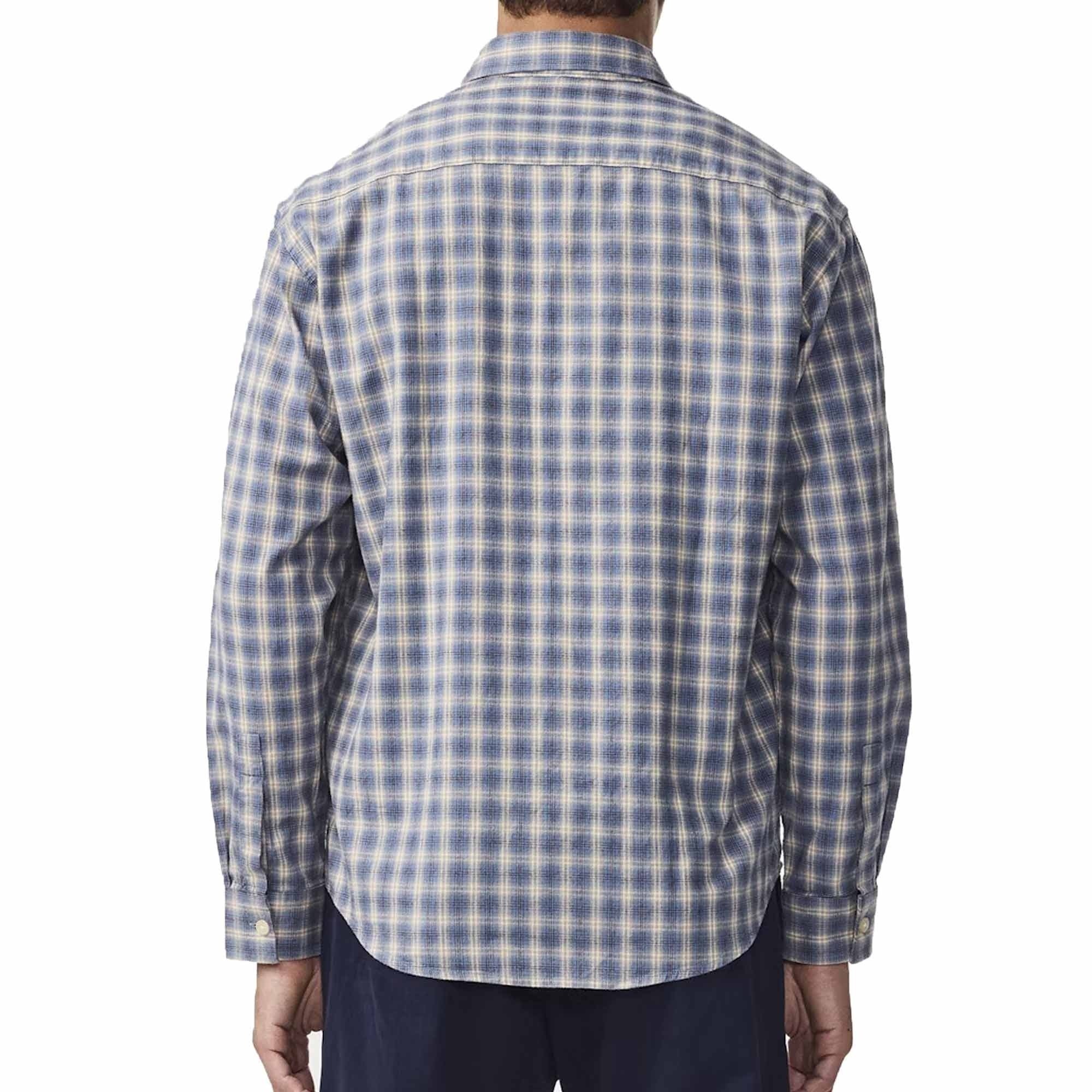 NN07 Deon Flannel Shirt - Blue Check