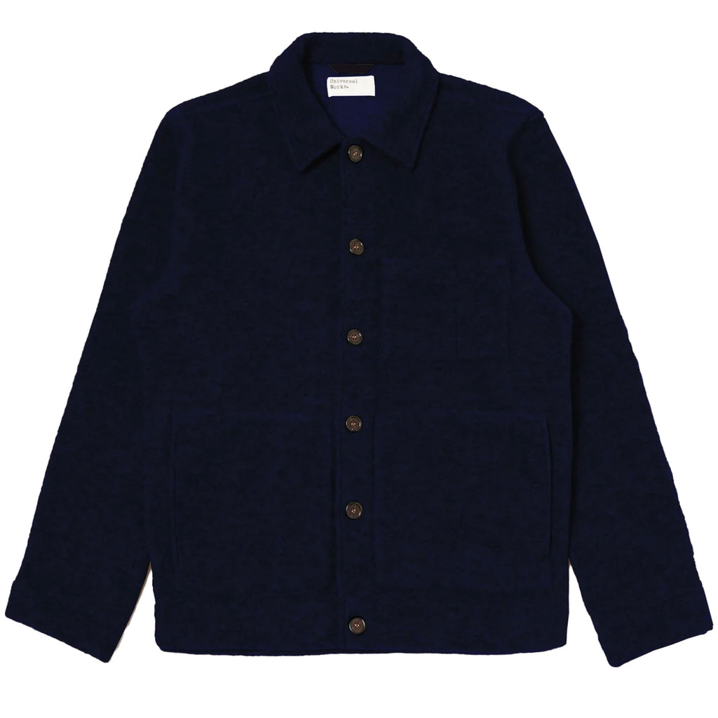 Universal Works Wool Fleece Uniform Jacket - Navy