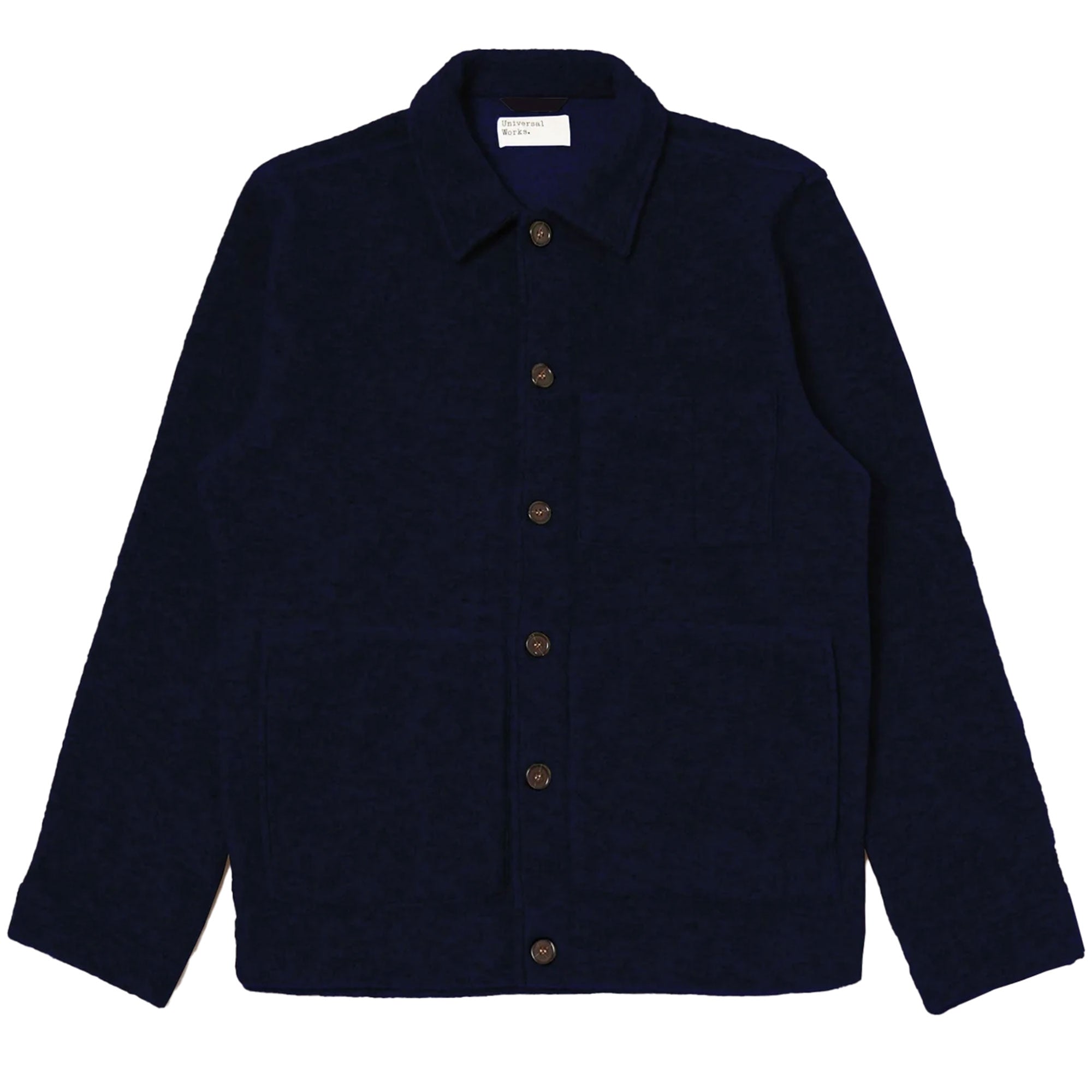 Universal Works Wool Fleece Uniform Jacket - Navy