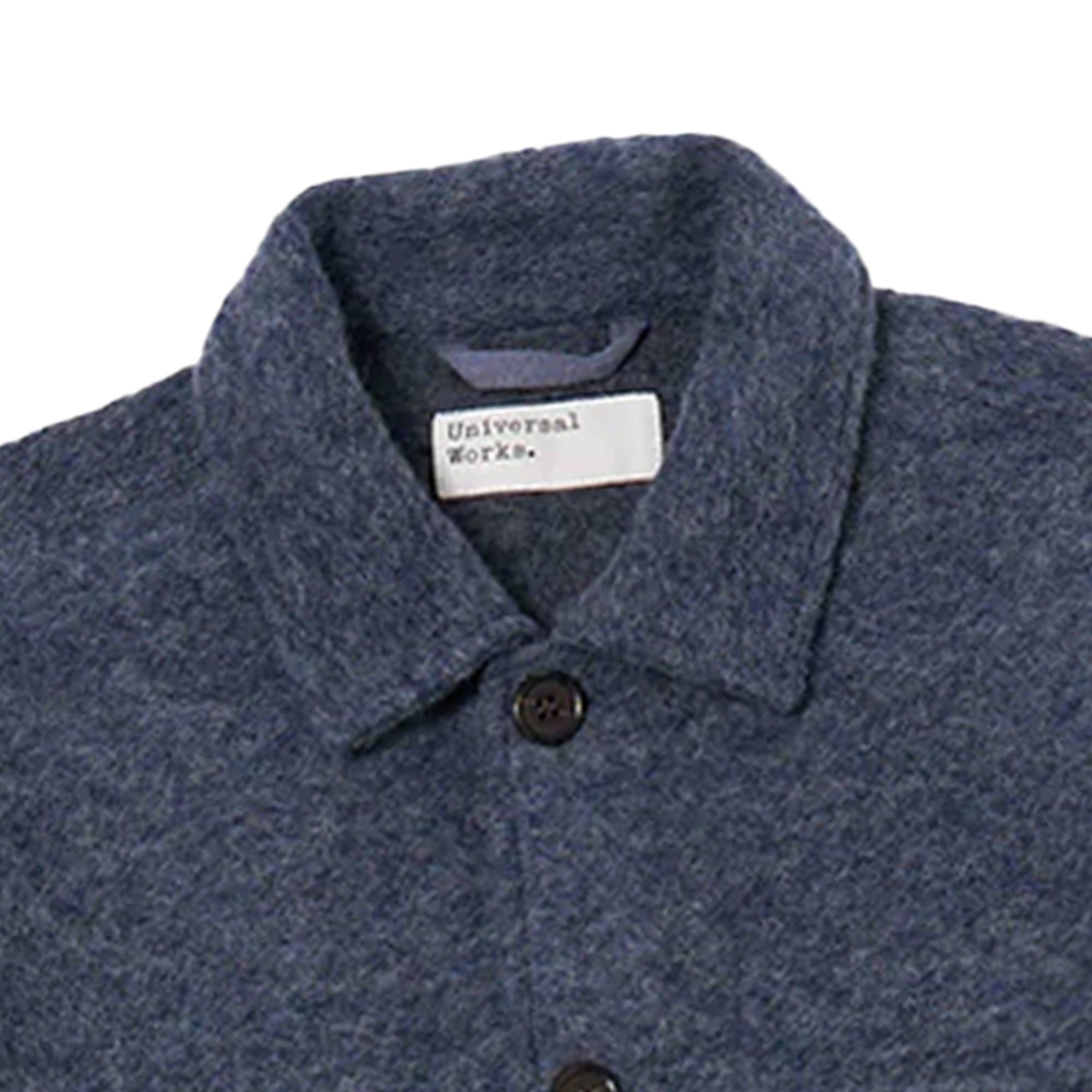 Universal Works Wool Fleece Uniform Jacket - Slate Blue