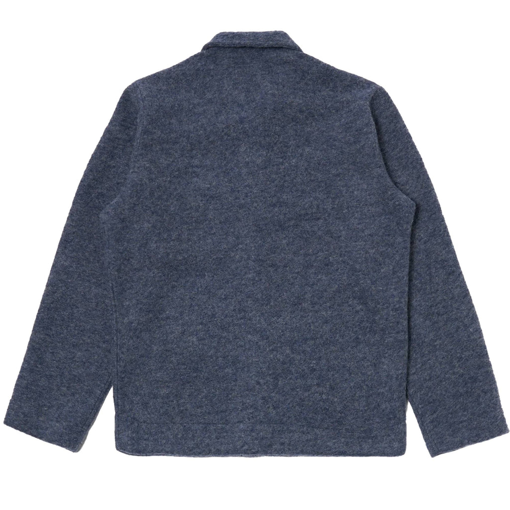 Universal Works Wool Fleece Uniform Jacket - Slate Blue