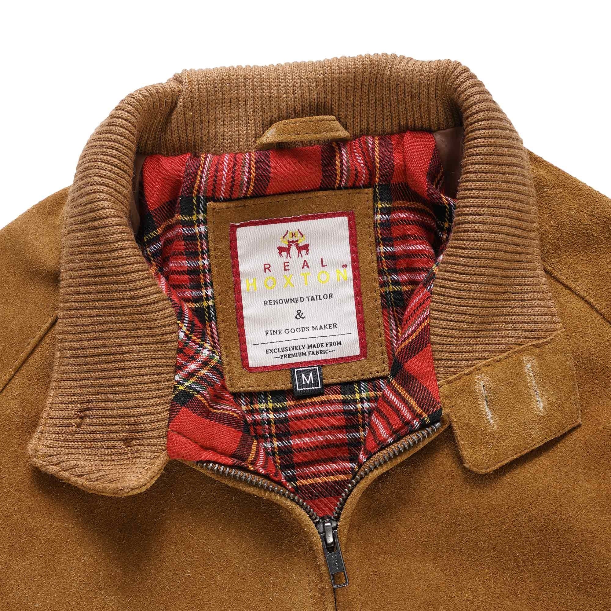 Suede Harrington Jacket - Tan
