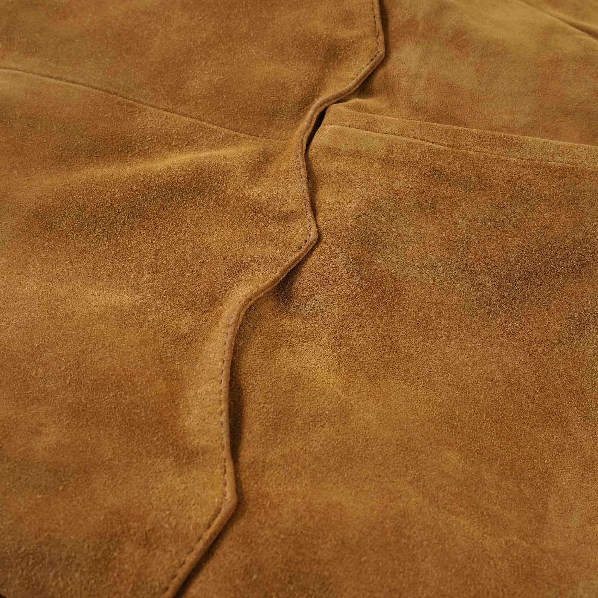 Suede Harrington Jacket - Tan
